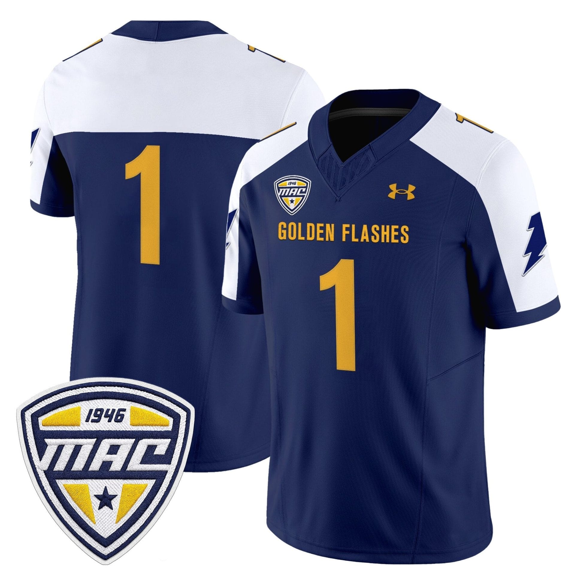 Kent State Golden Flashes 2025 Vapor Limited Jersey - All Stitched - Image 40