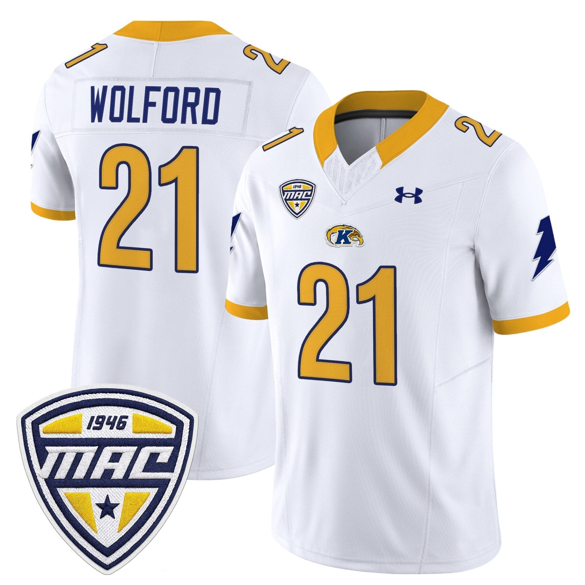 Kent State Golden Flashes 2025 Vapor Limited Jersey - All Stitched - Image 34