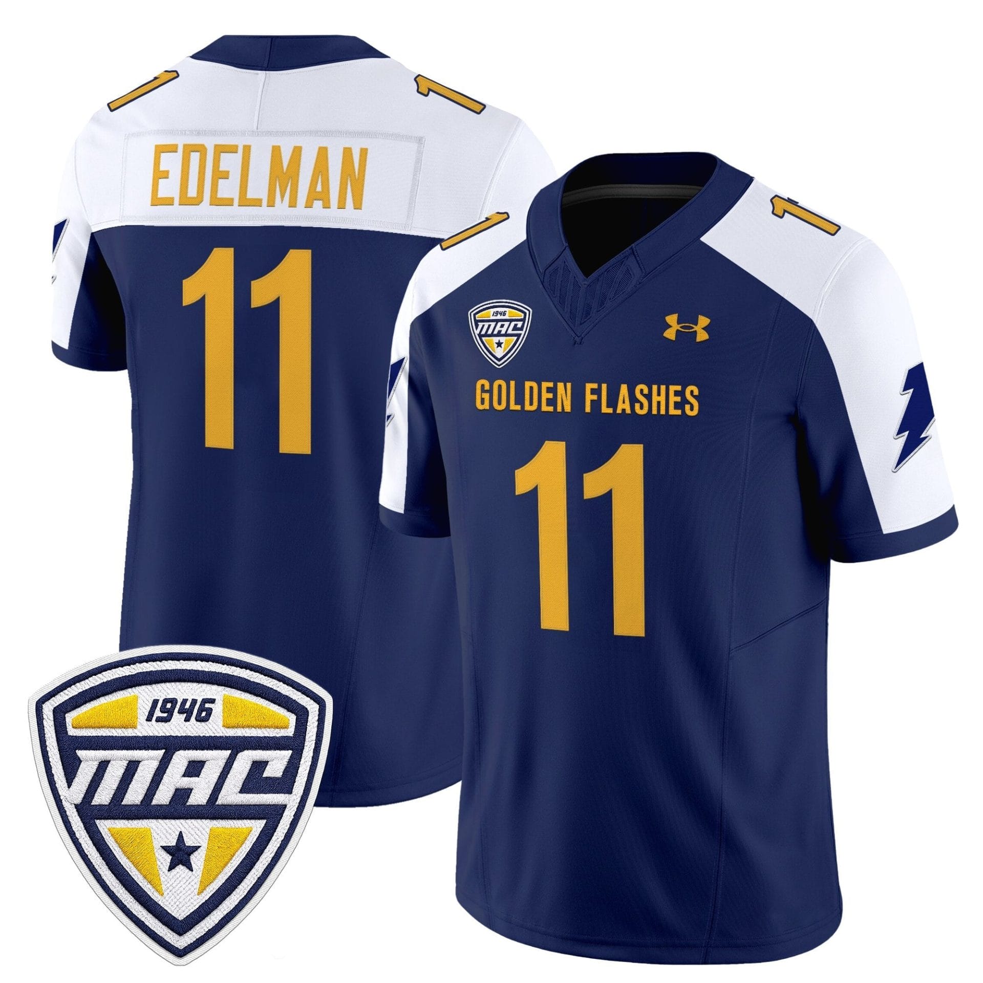 Kent State Golden Flashes 2025 Vapor Limited Jersey - All Stitched - Image 38