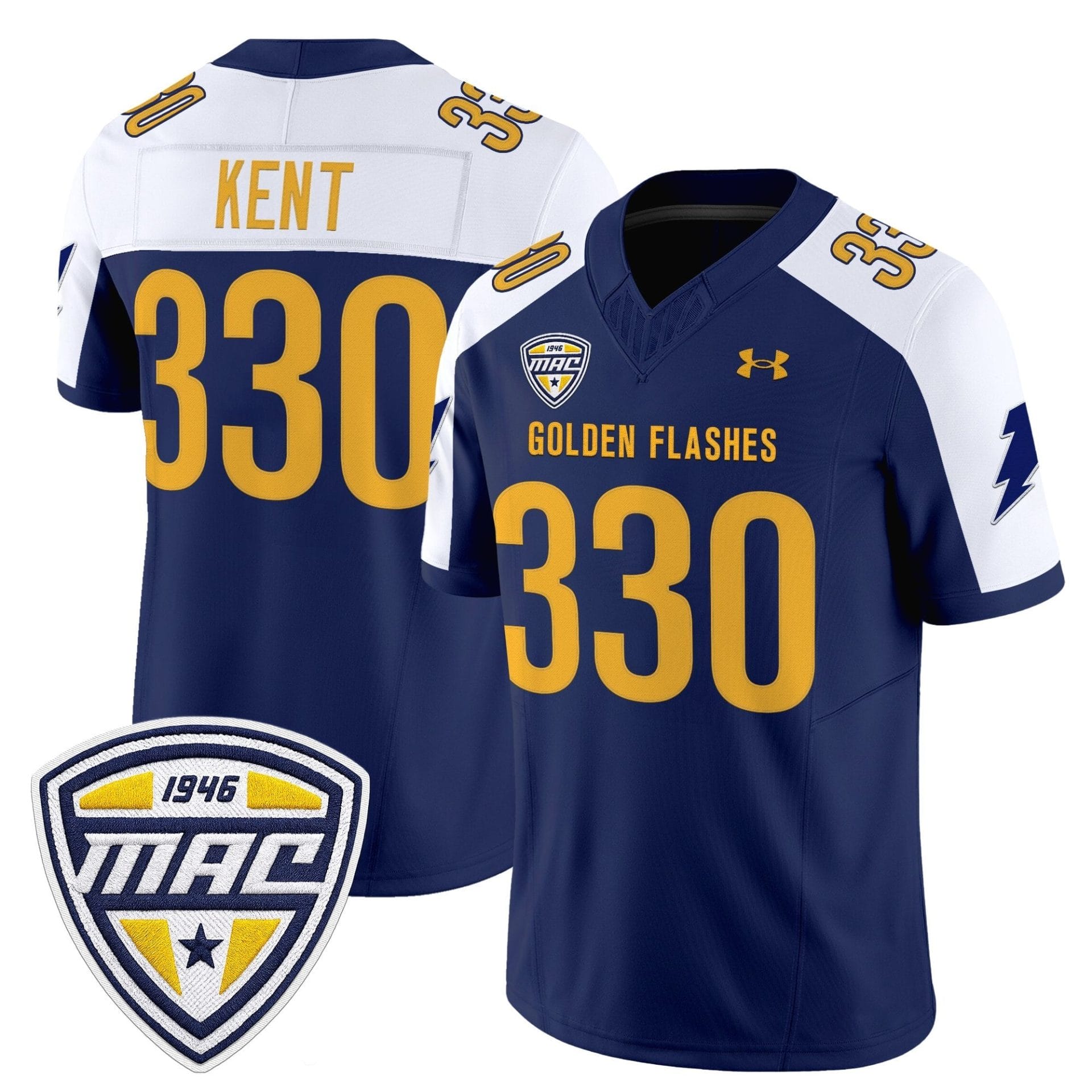 Kent State Golden Flashes 2025 Vapor Limited Jersey - All Stitched - Image 32