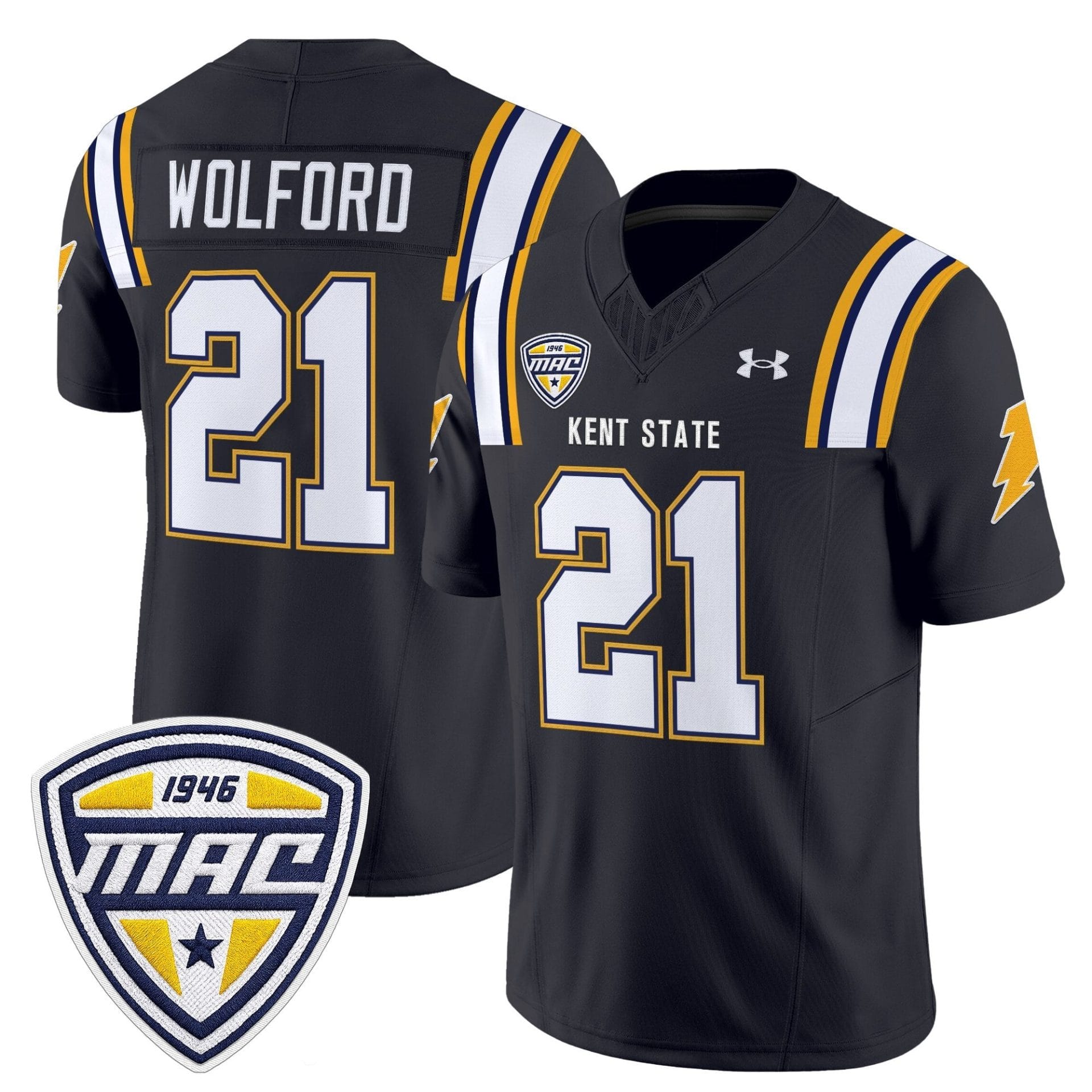 Kent State Golden Flashes 2025 Vapor Limited Jersey - All Stitched - Image 5