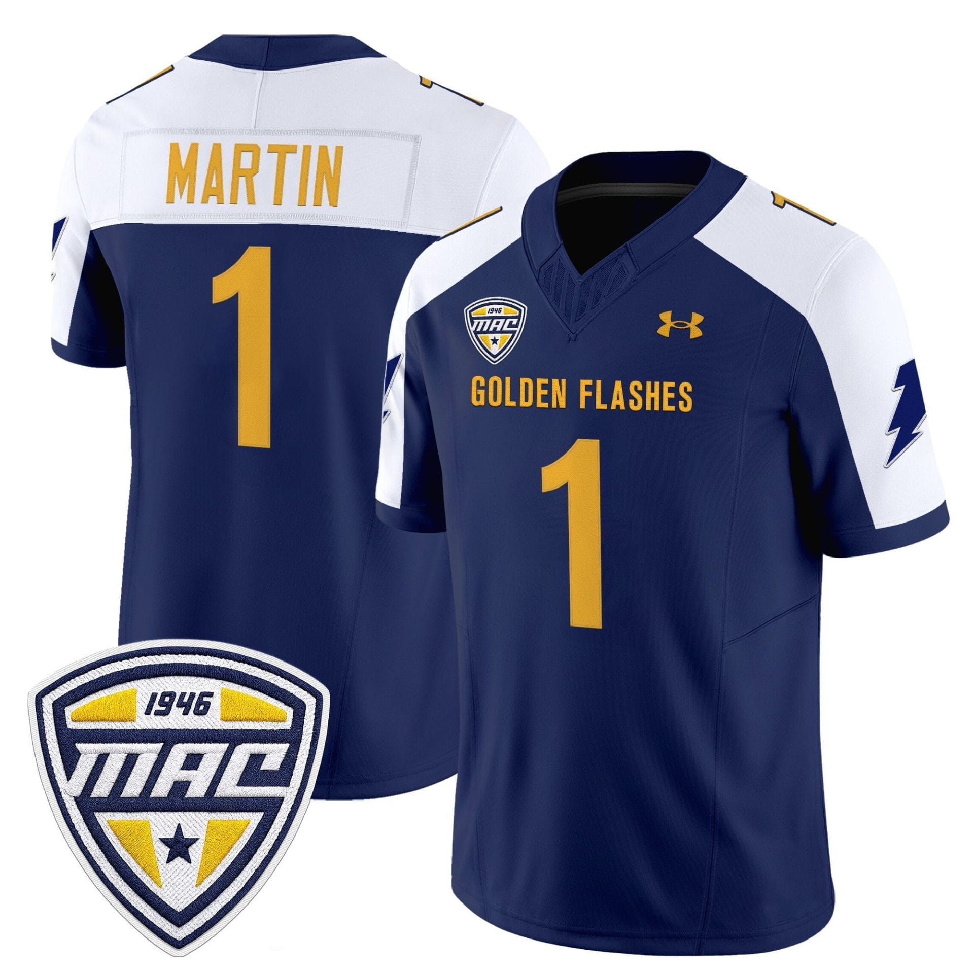 Kent State Golden Flashes 2025 Vapor Limited Jersey - All Stitched - Image 36
