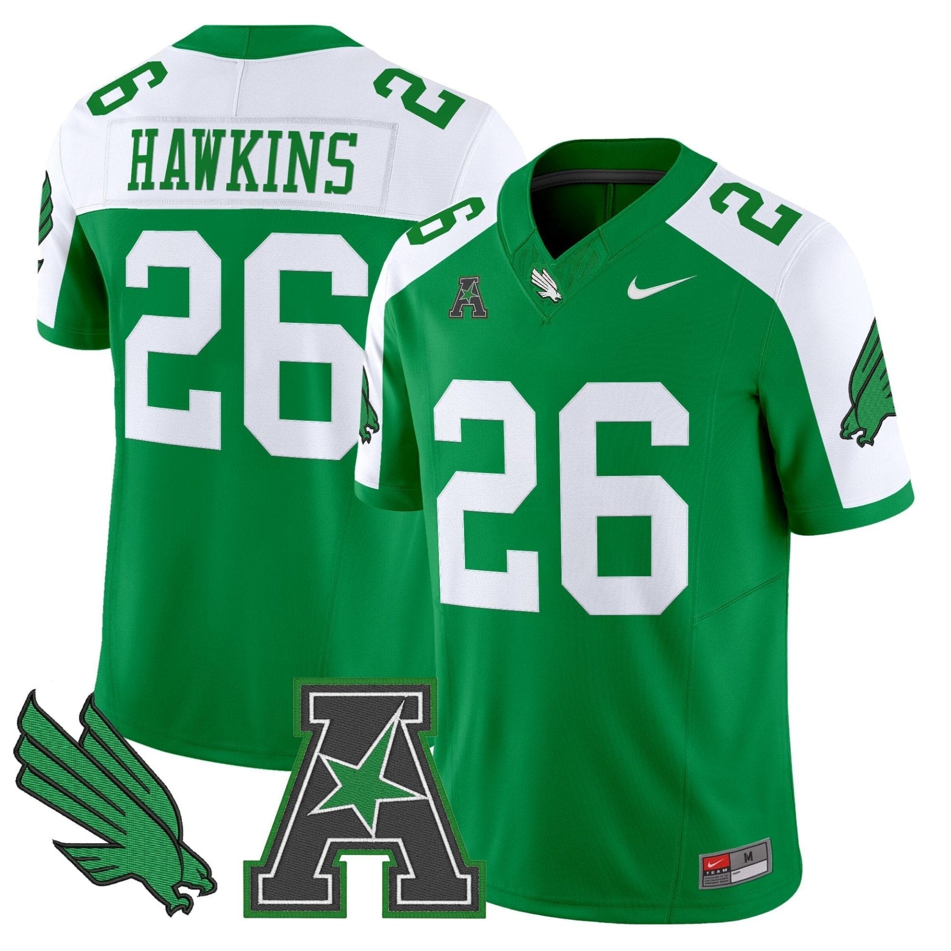Men's North Texas Mean Green 2025 Vapor Limited Jersey - All Stitched - Image 8