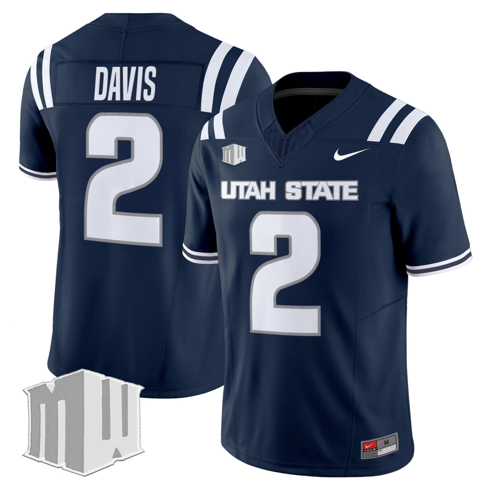 Alternative view of Men's Utah State Aggies 2025 Vapor Limited Jersey - All Stitched