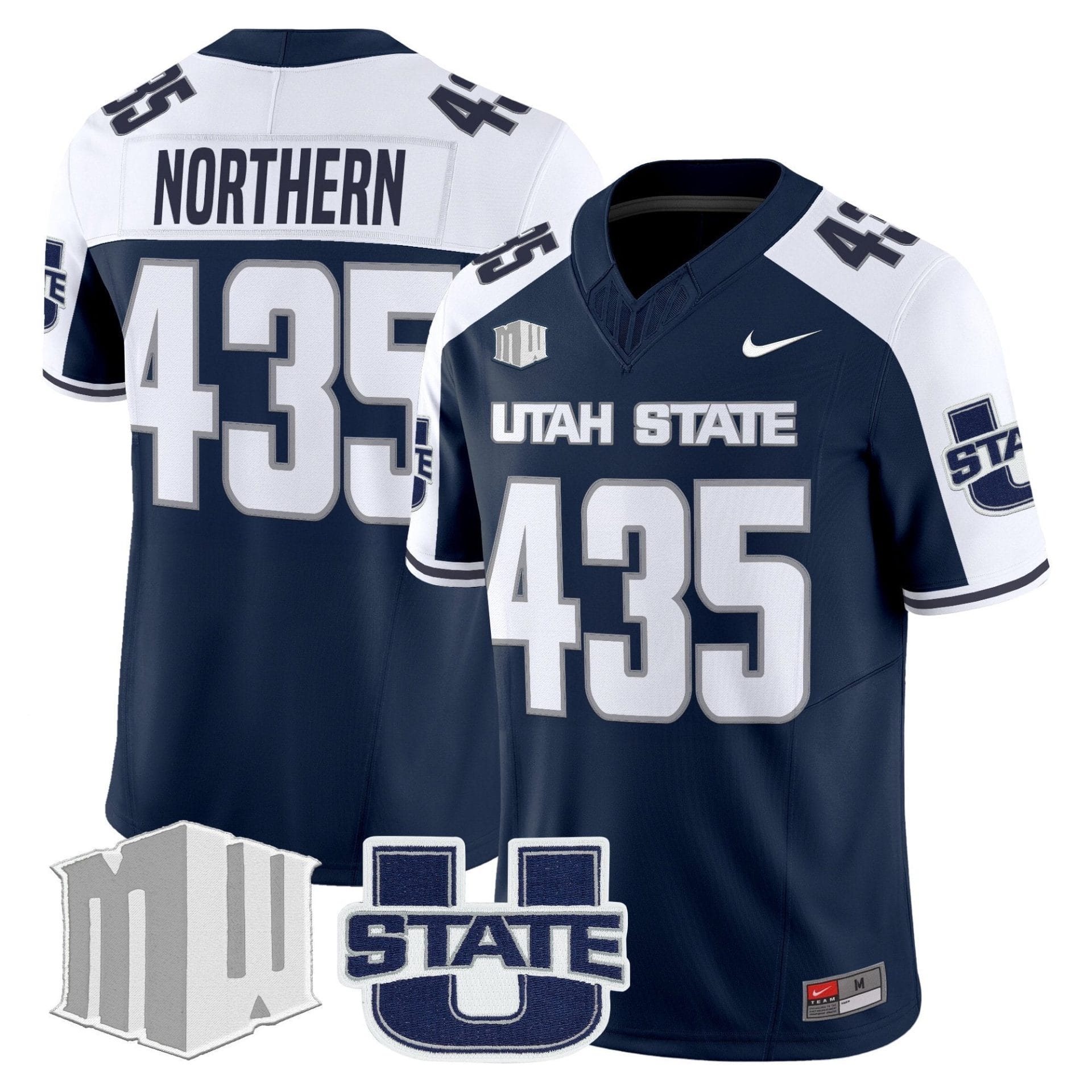 Alternative view of Men's Utah State Aggies 2025 Vapor Limited Jersey - All Stitched