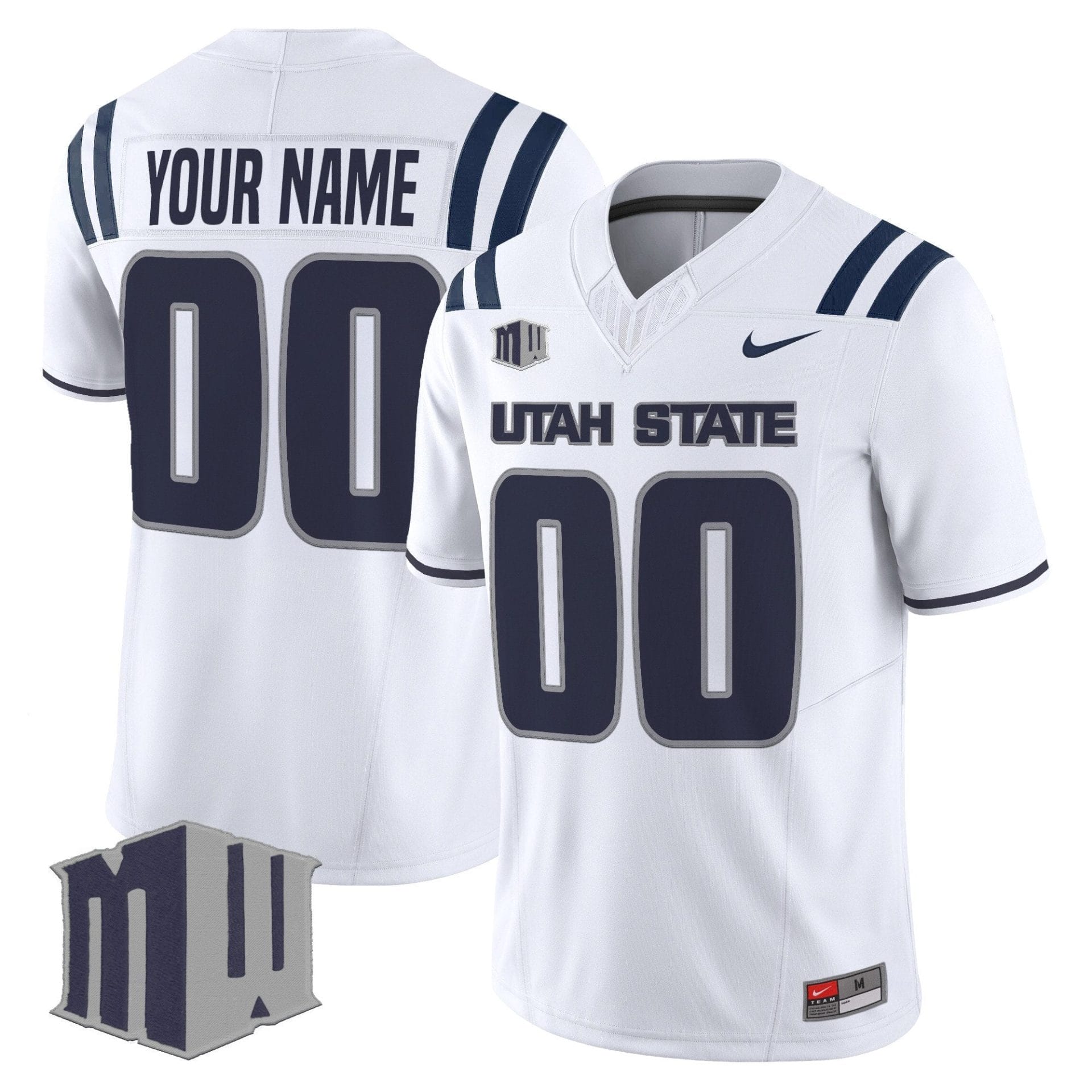 Alternative view of Utah State Aggies 2025 Vapor Limited Custom Jersey - All Stitched