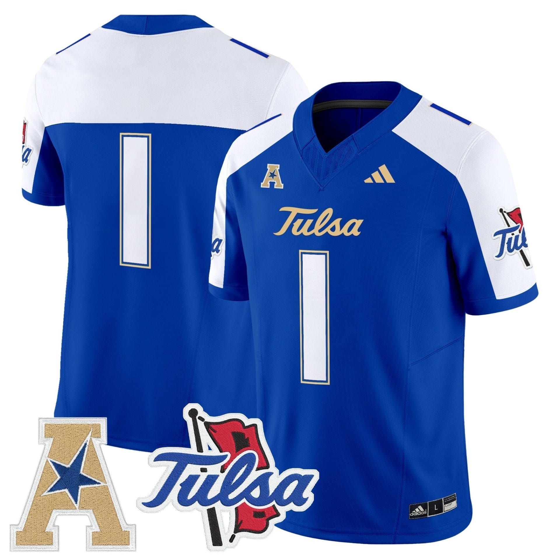 Tulsa Golden Hurricane 2025 Vapor Limited Jersey - All Stitched - Image 27