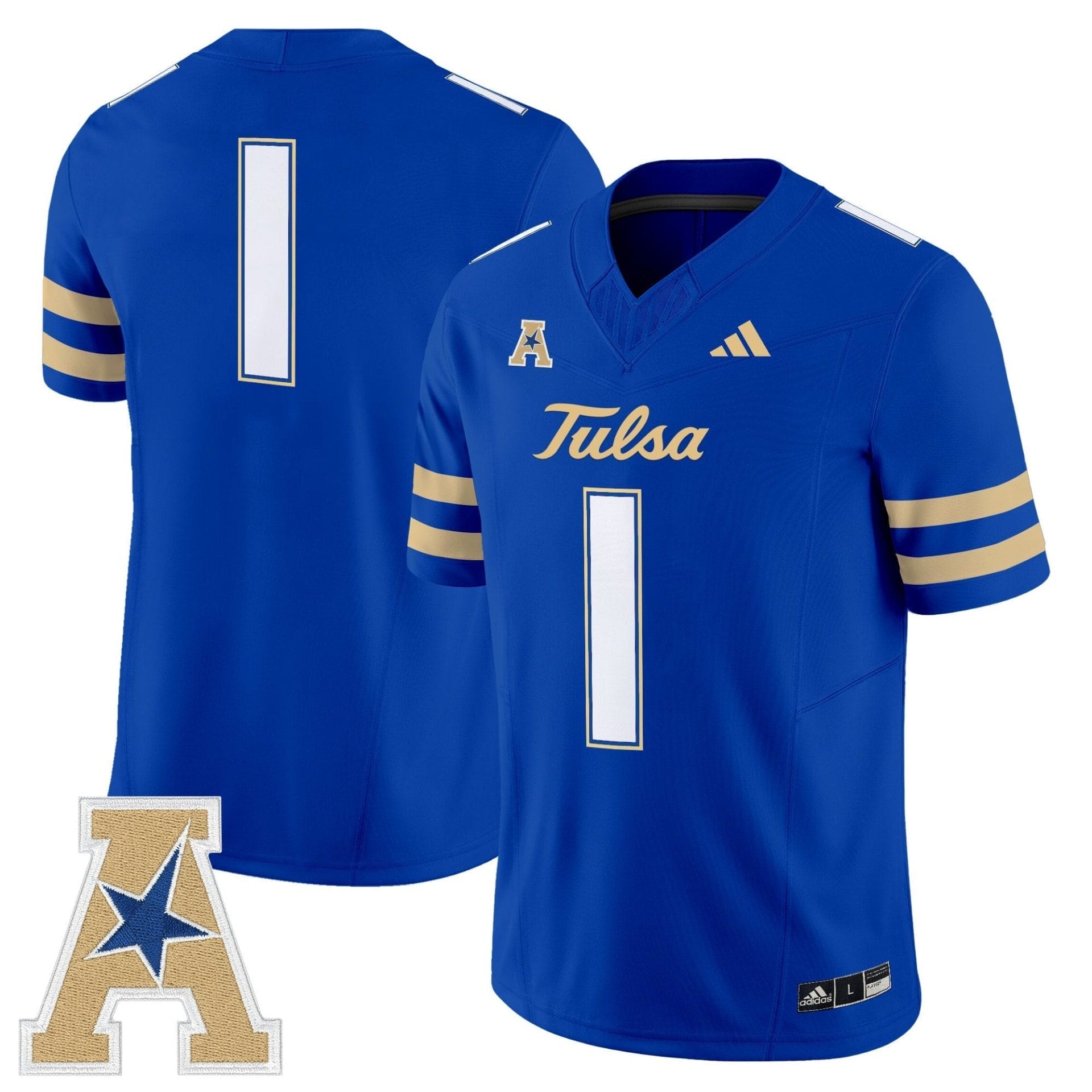 Tulsa Golden Hurricane 2025 Vapor Limited Jersey - All Stitched - Image 9