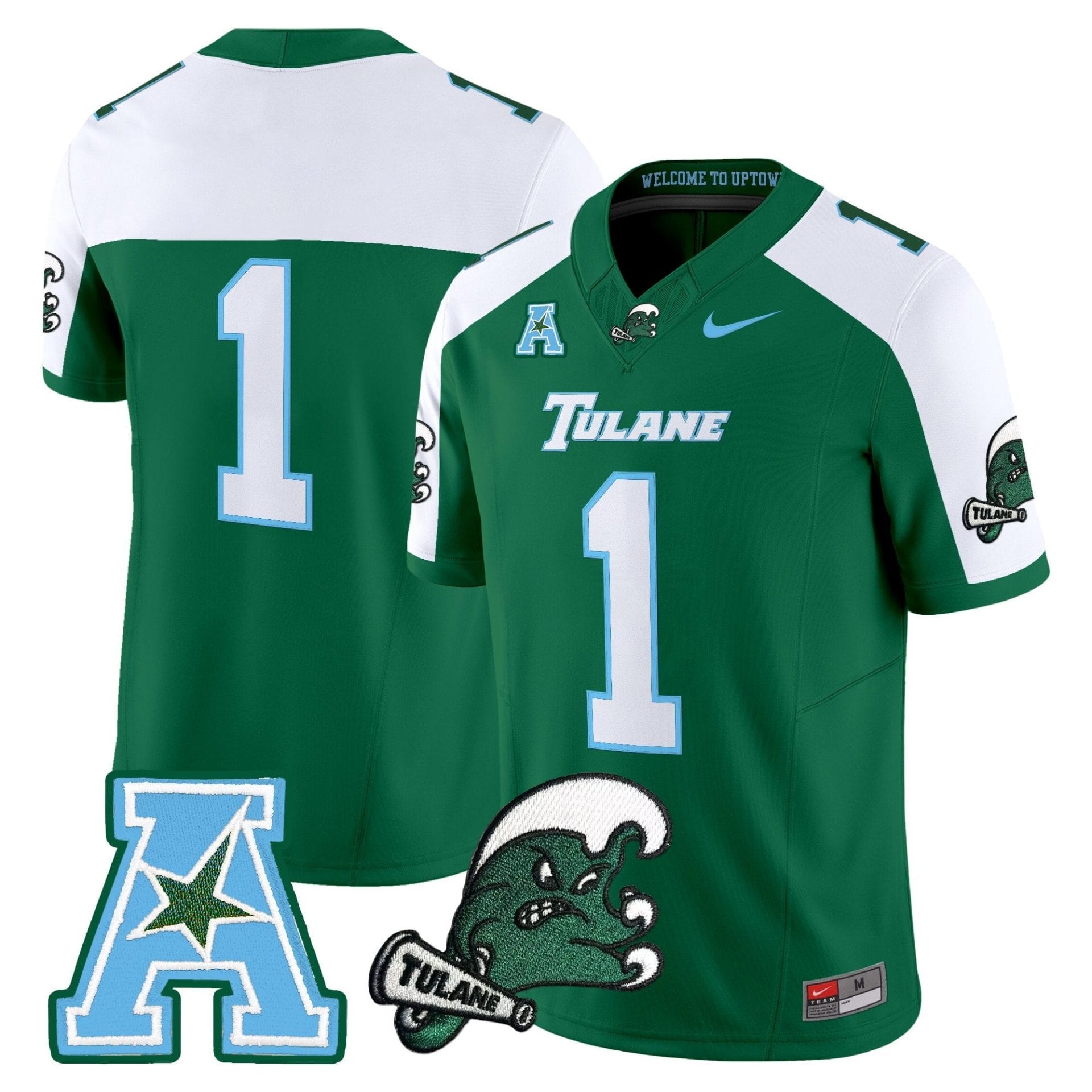 Tulane Green Wave 2025 Vapor Limited Jersey - All Stitched - Image 8