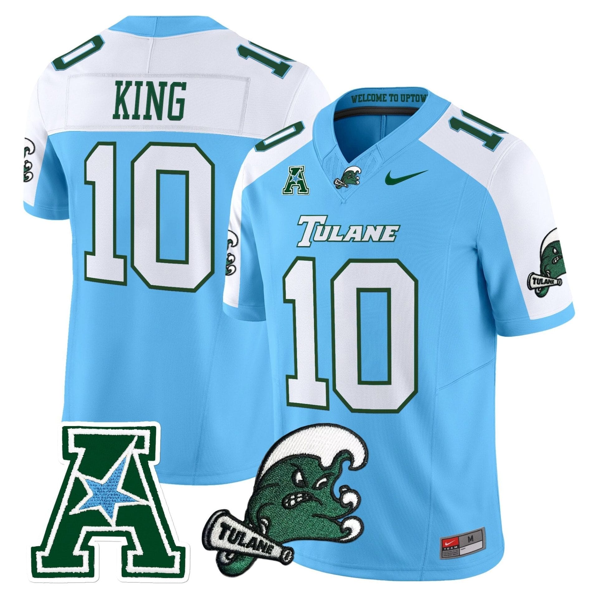Tulane Green Wave 2025 Vapor Limited Jersey - All Stitched - Image 14