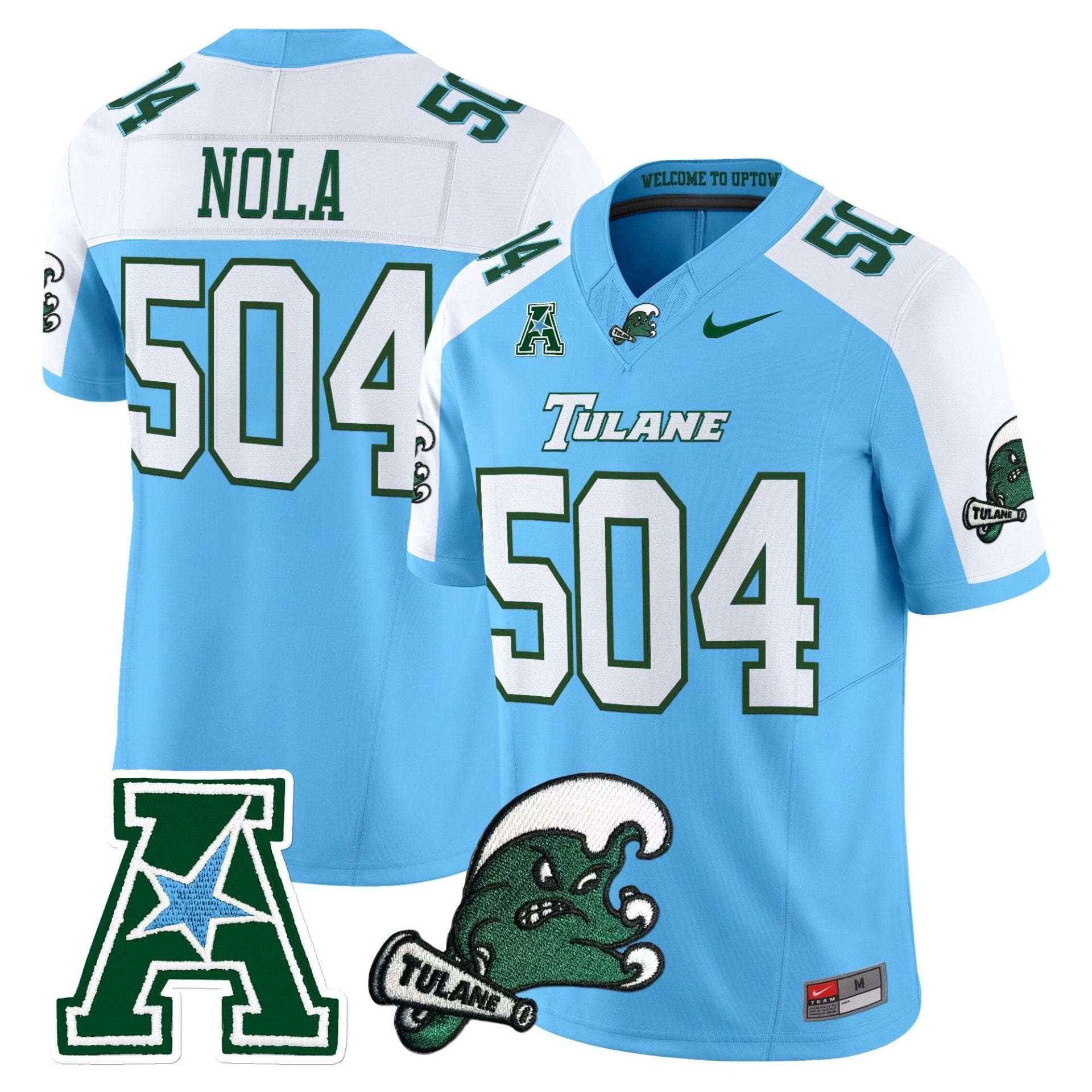 Tulane Green Wave 2025 Vapor Limited Jersey - All Stitched - Image 10
