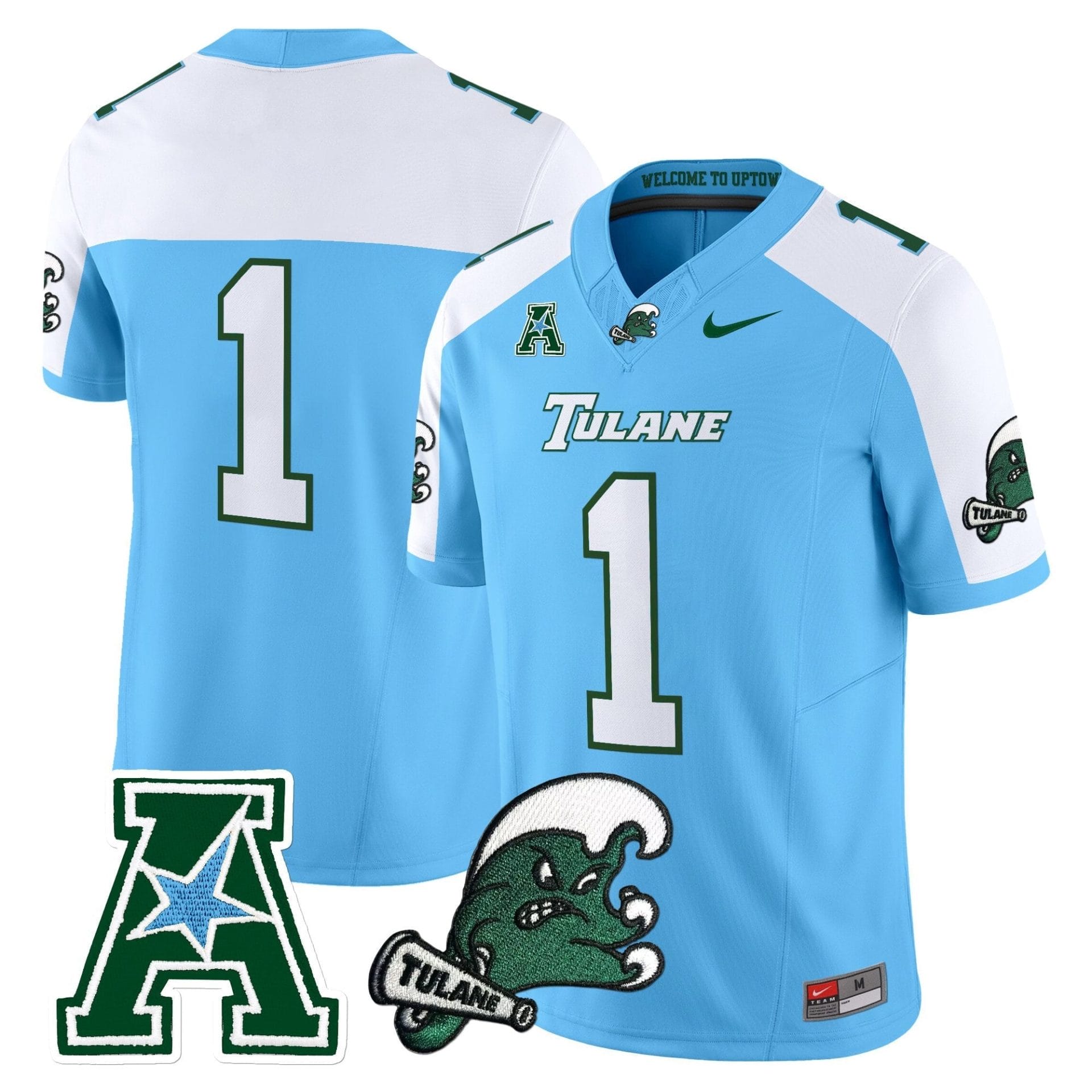 Tulane Green Wave 2025 Vapor Limited Jersey - All Stitched - Image 16