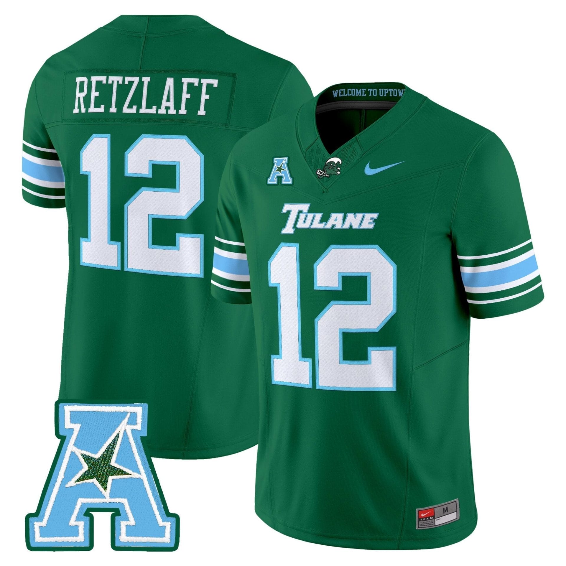 Tulane Green Wave 2025 Vapor Limited Jersey - All Stitched - Image 17
