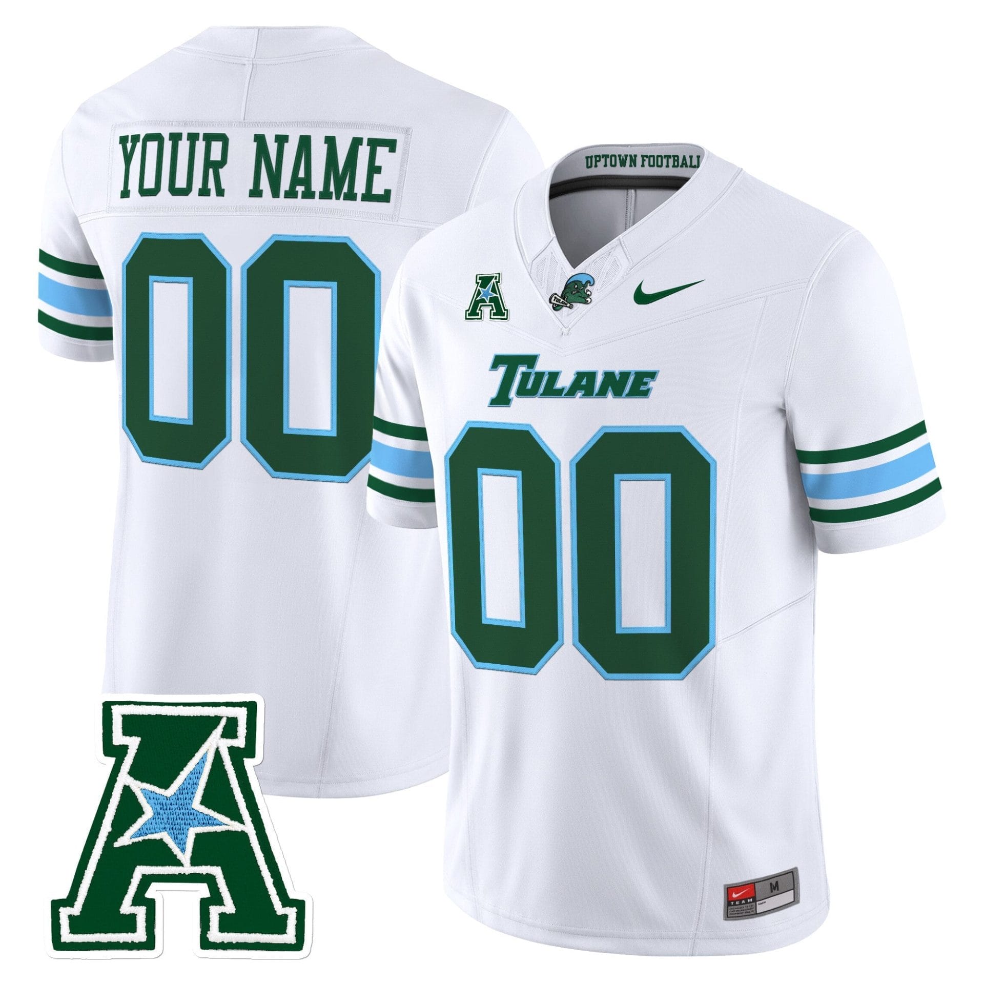 Tulane Green Wave 2025 Vapor Limited Custom Jersey - All Stitched - Image 5