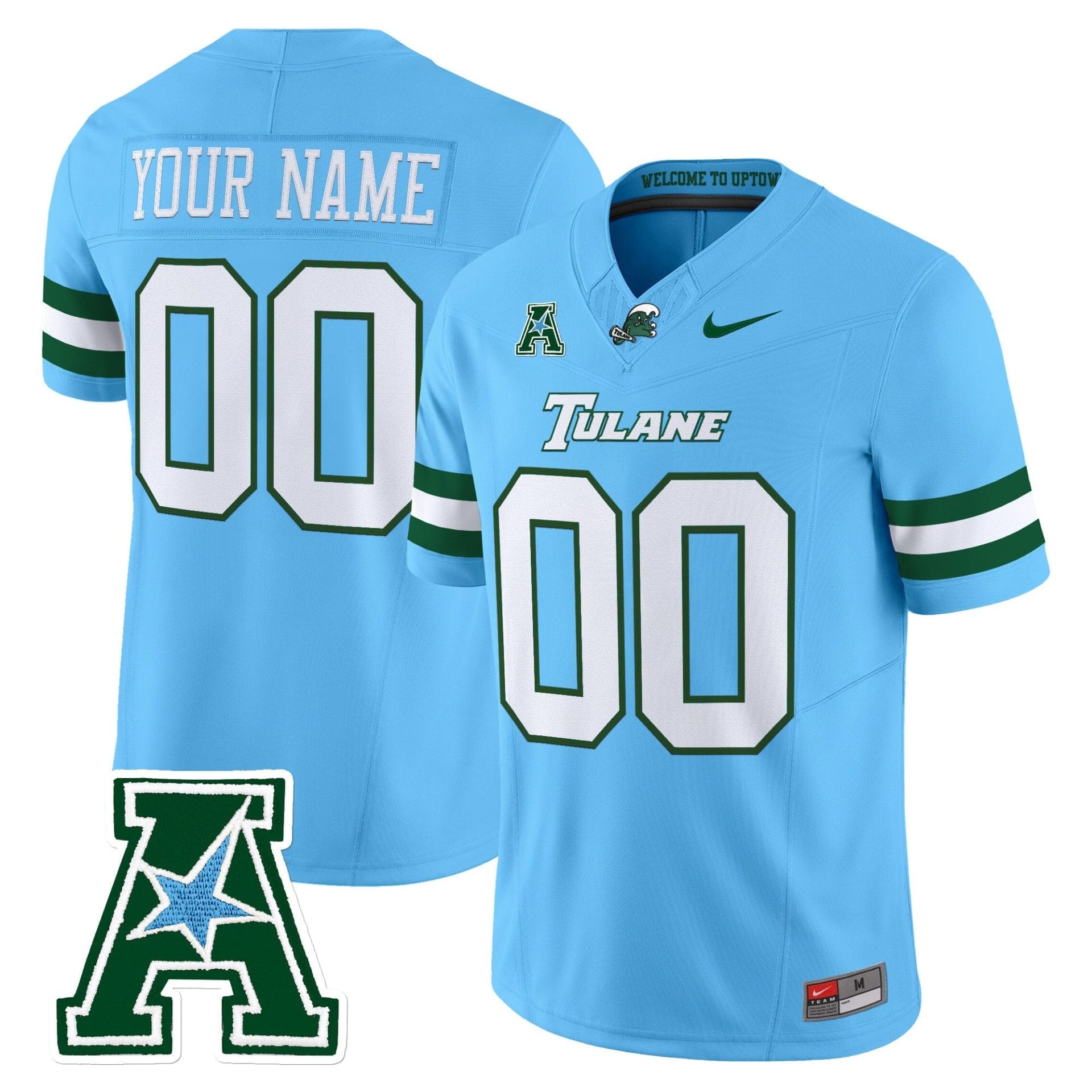 Tulane Green Wave 2025 Vapor Limited Custom Jersey - All Stitched - Image 4
