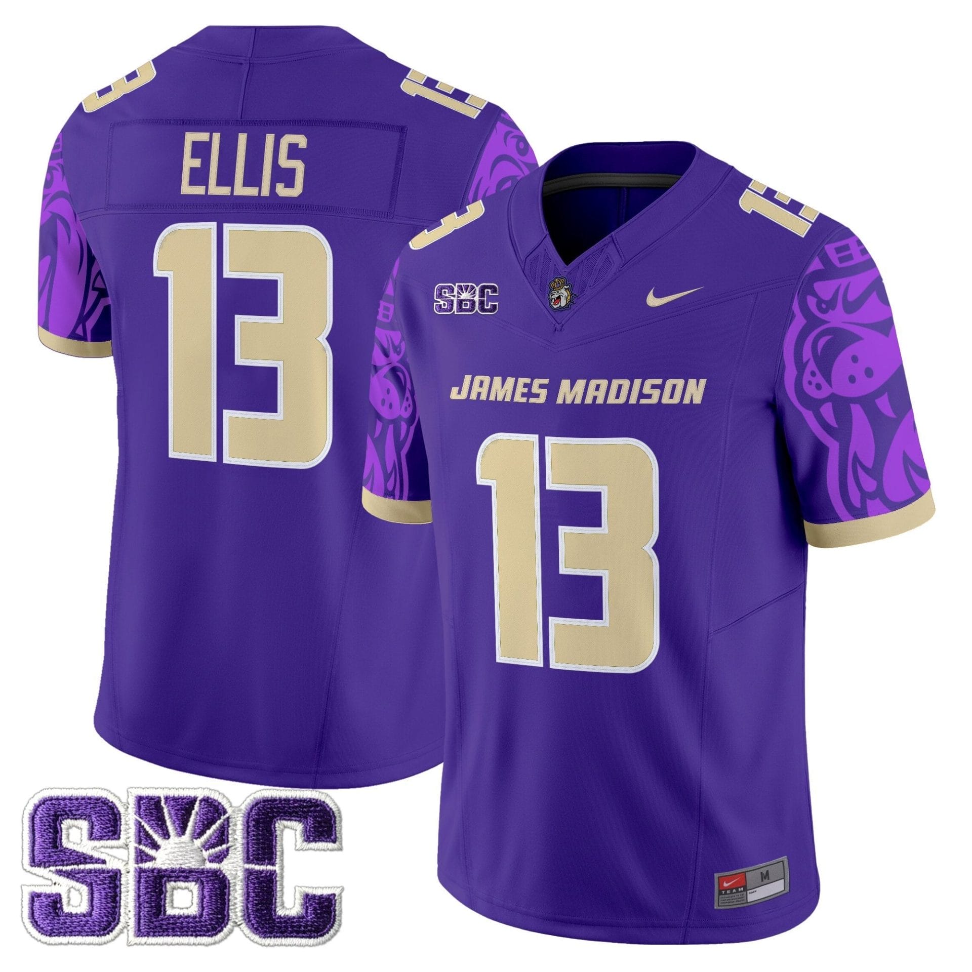 James Madison Dukes 2025 Vapor Limited Jersey V2 - All Stitched - Image 4