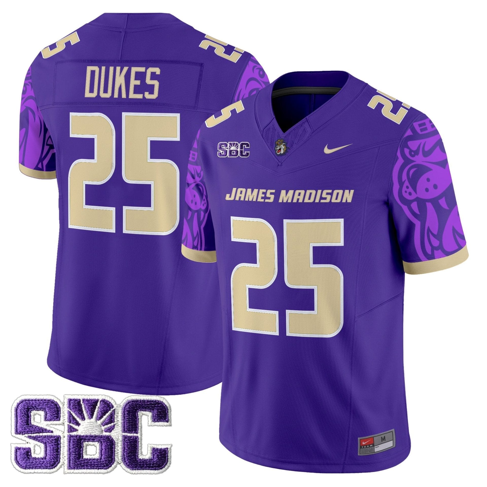 James Madison Dukes 2025 Vapor Limited Jersey V2 - All Stitched - Image 8