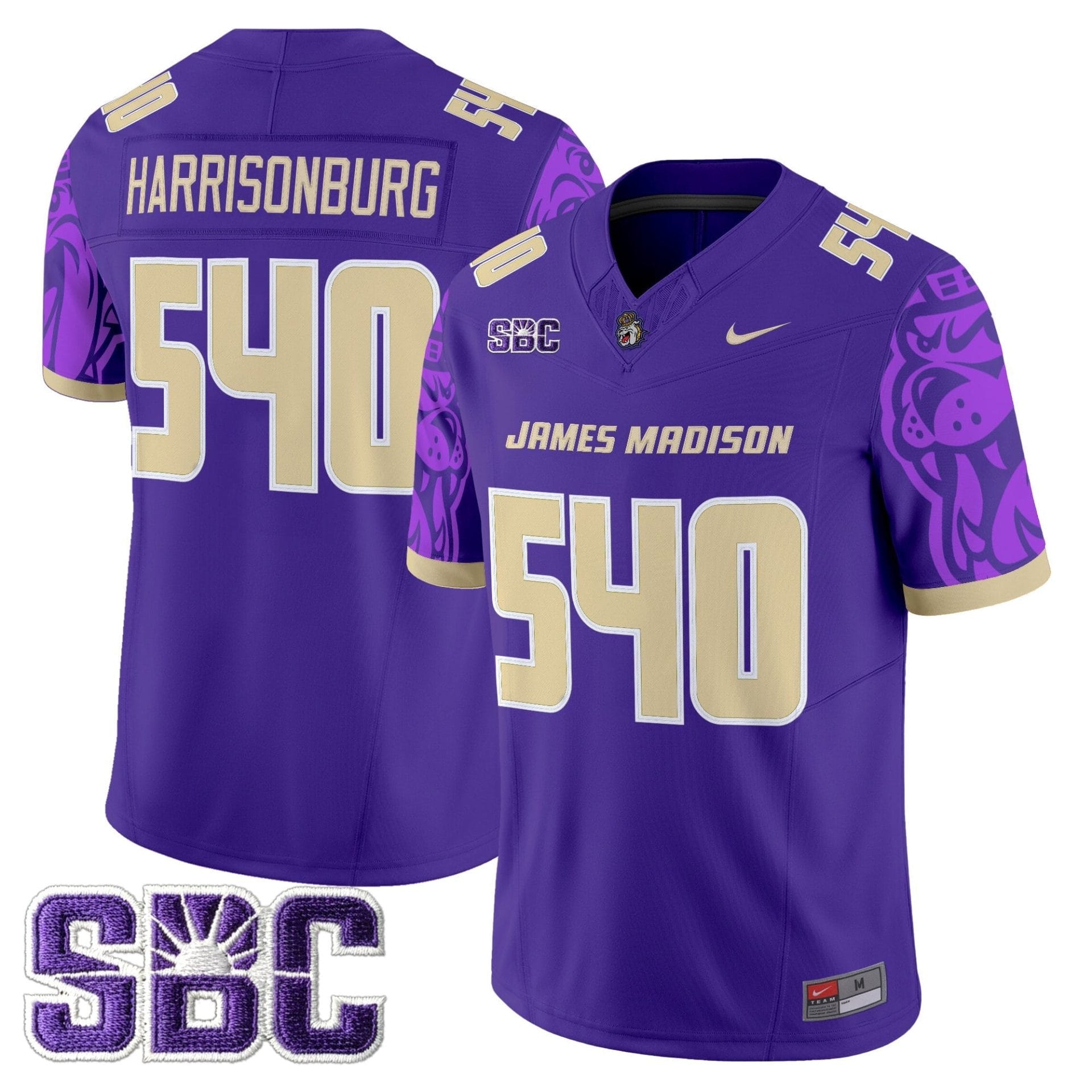 James Madison Dukes 2025 Vapor Limited Jersey V2 - All Stitched - Image 2