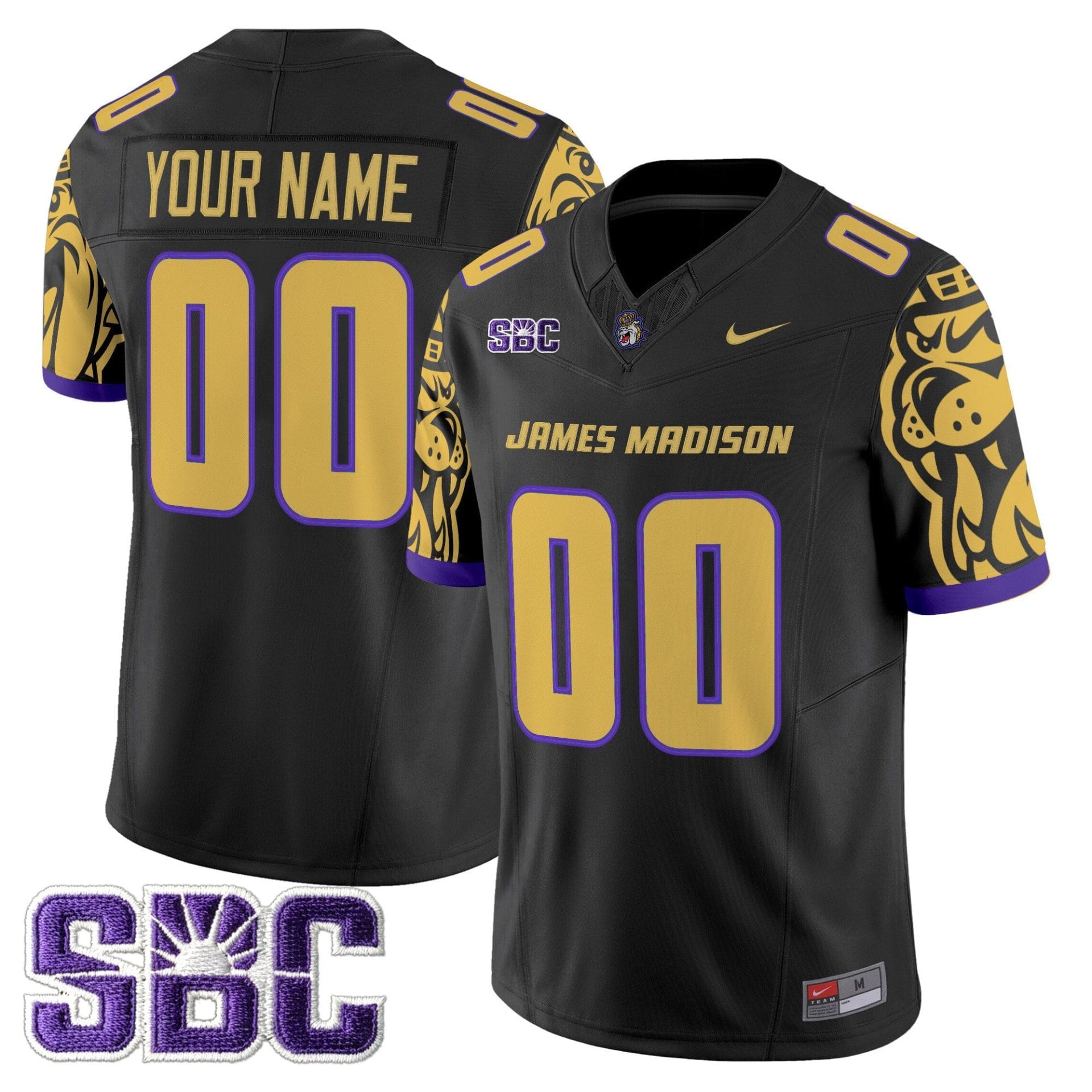 Alternative view of James Madison Dukes 2025 Vapor Limited Custom Jersey V2 - All Stitched