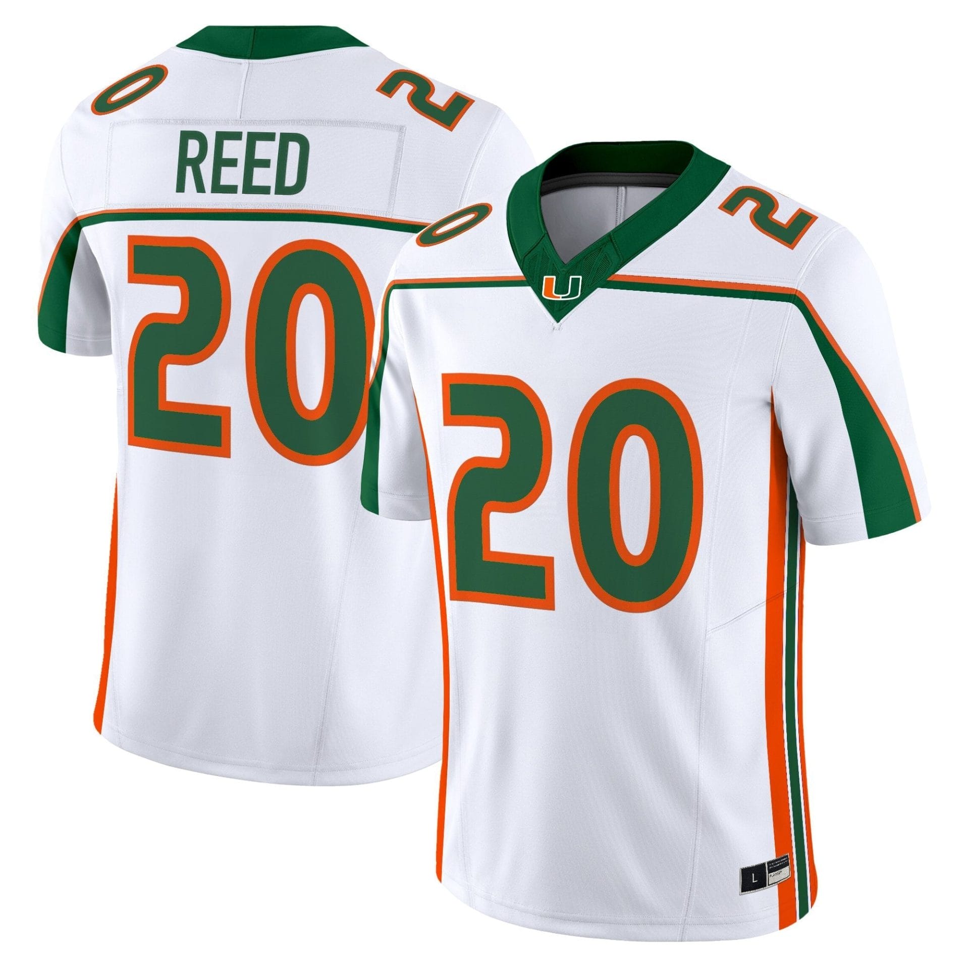 Miami Hurricanes Throwback Vapor Limited Jersey - All Stitched - Image 7