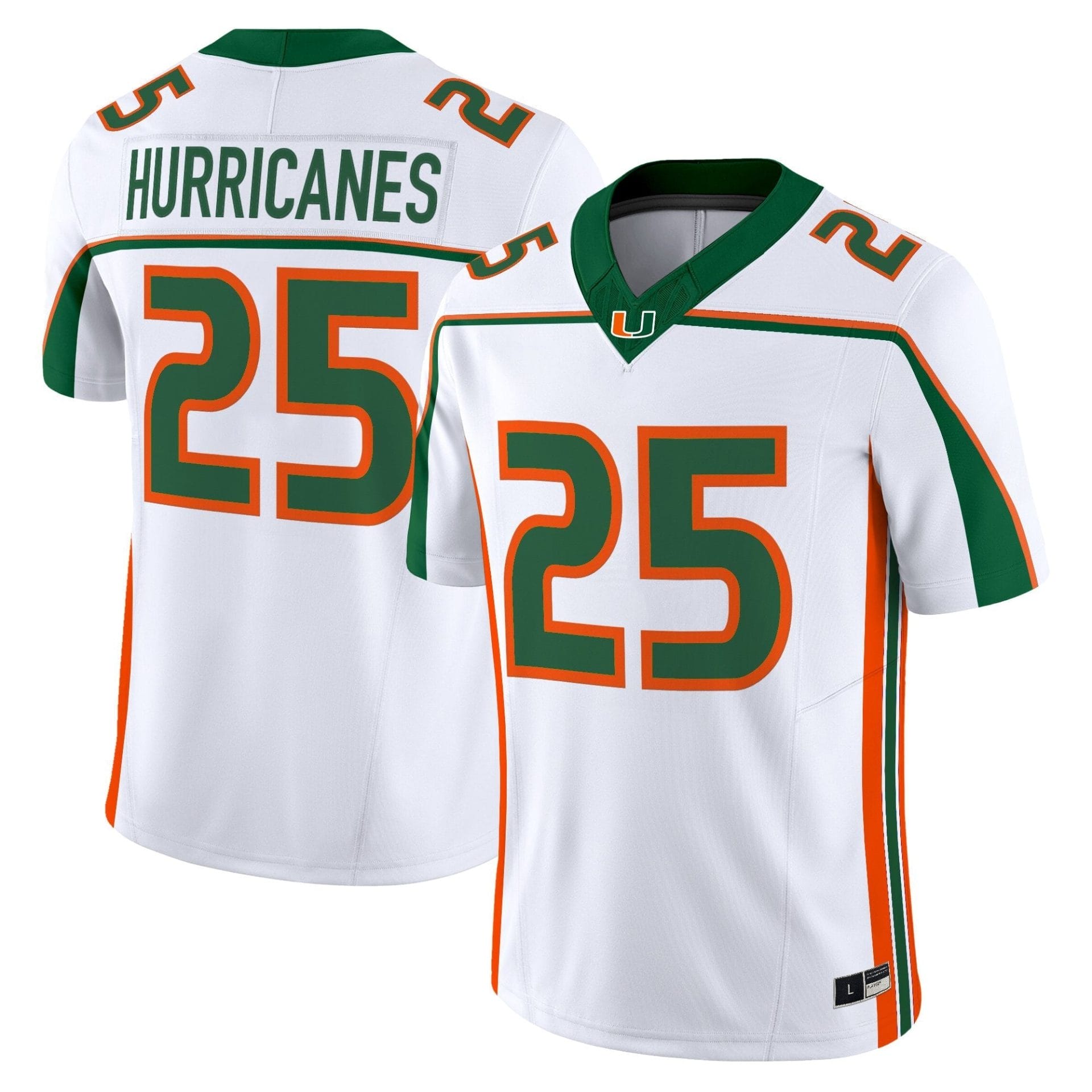 Miami Hurricanes Throwback Vapor Limited Jersey - All Stitched - Image 9