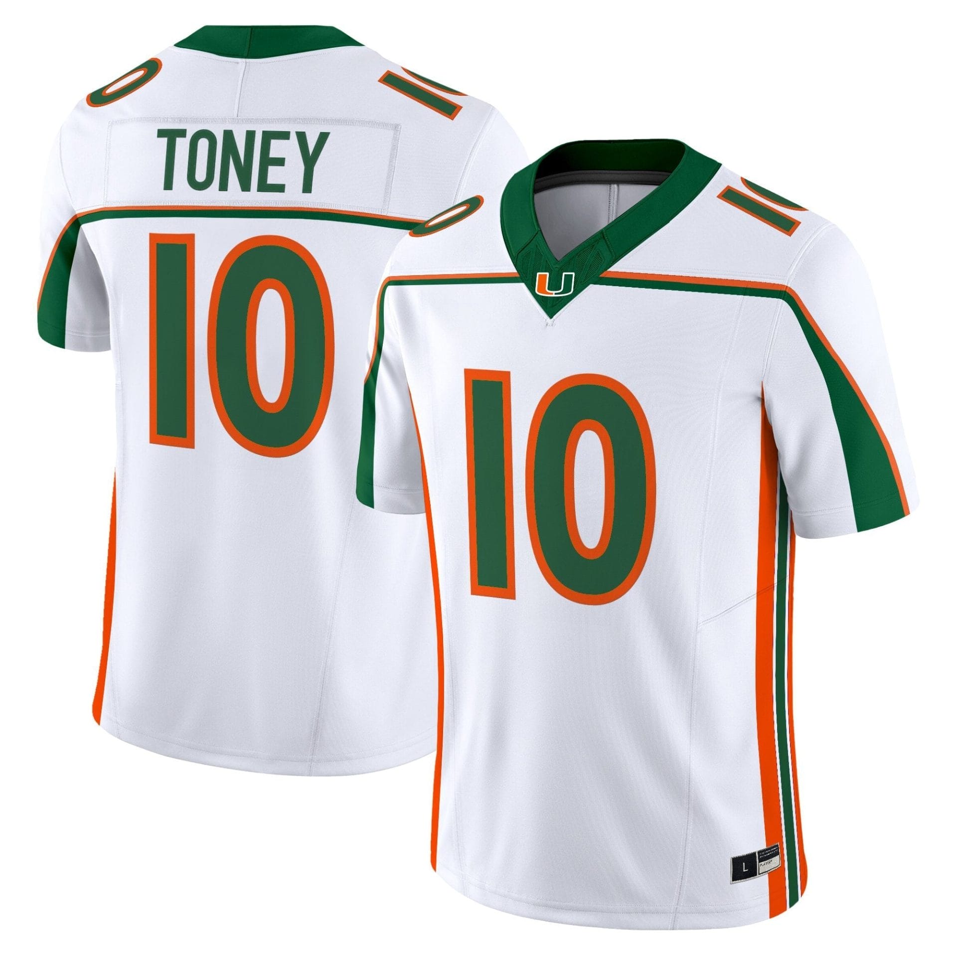 Miami Hurricanes Throwback Vapor Limited Jersey - All Stitched - Image 5