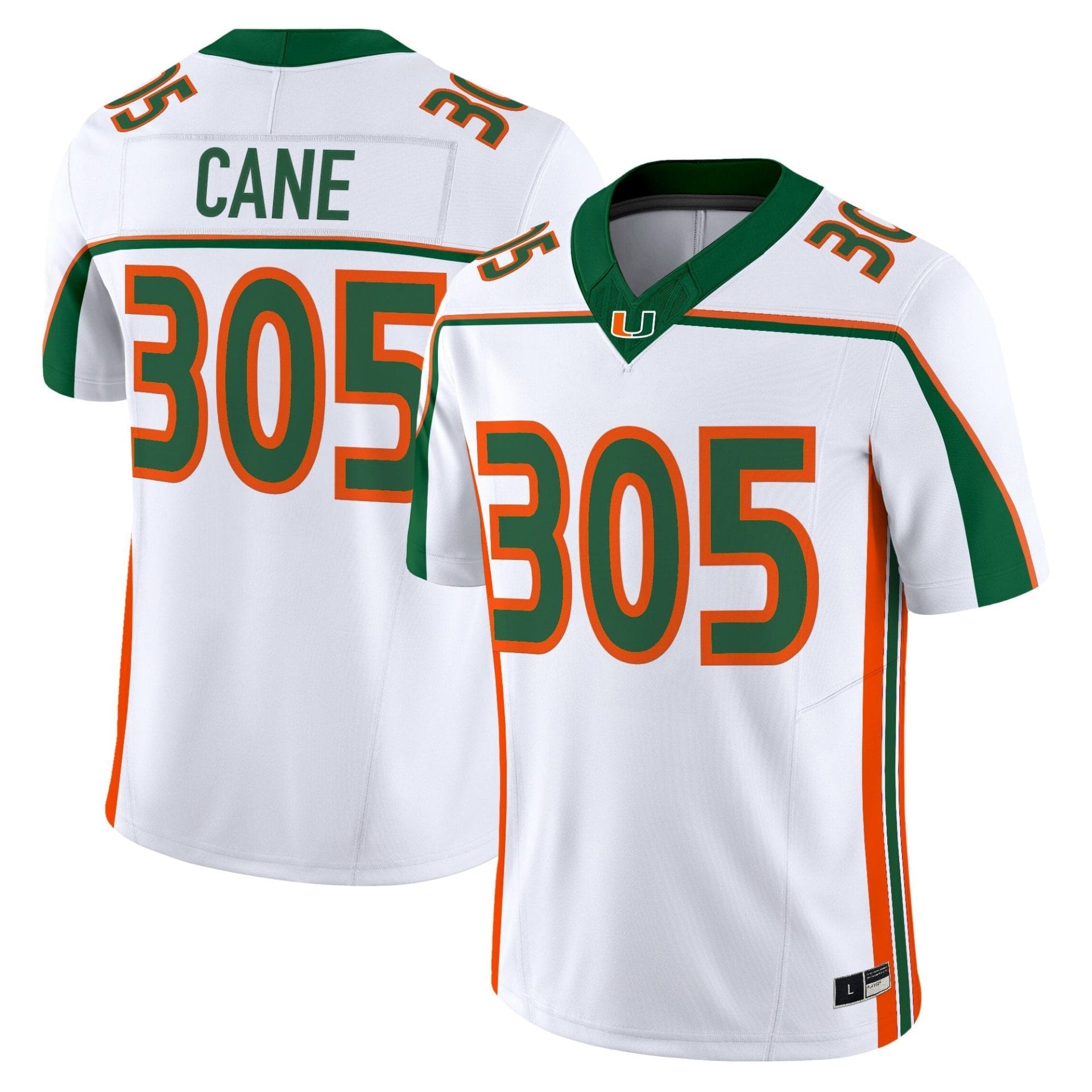 Miami Hurricanes Throwback Vapor Limited Jersey - All Stitched - Image 2