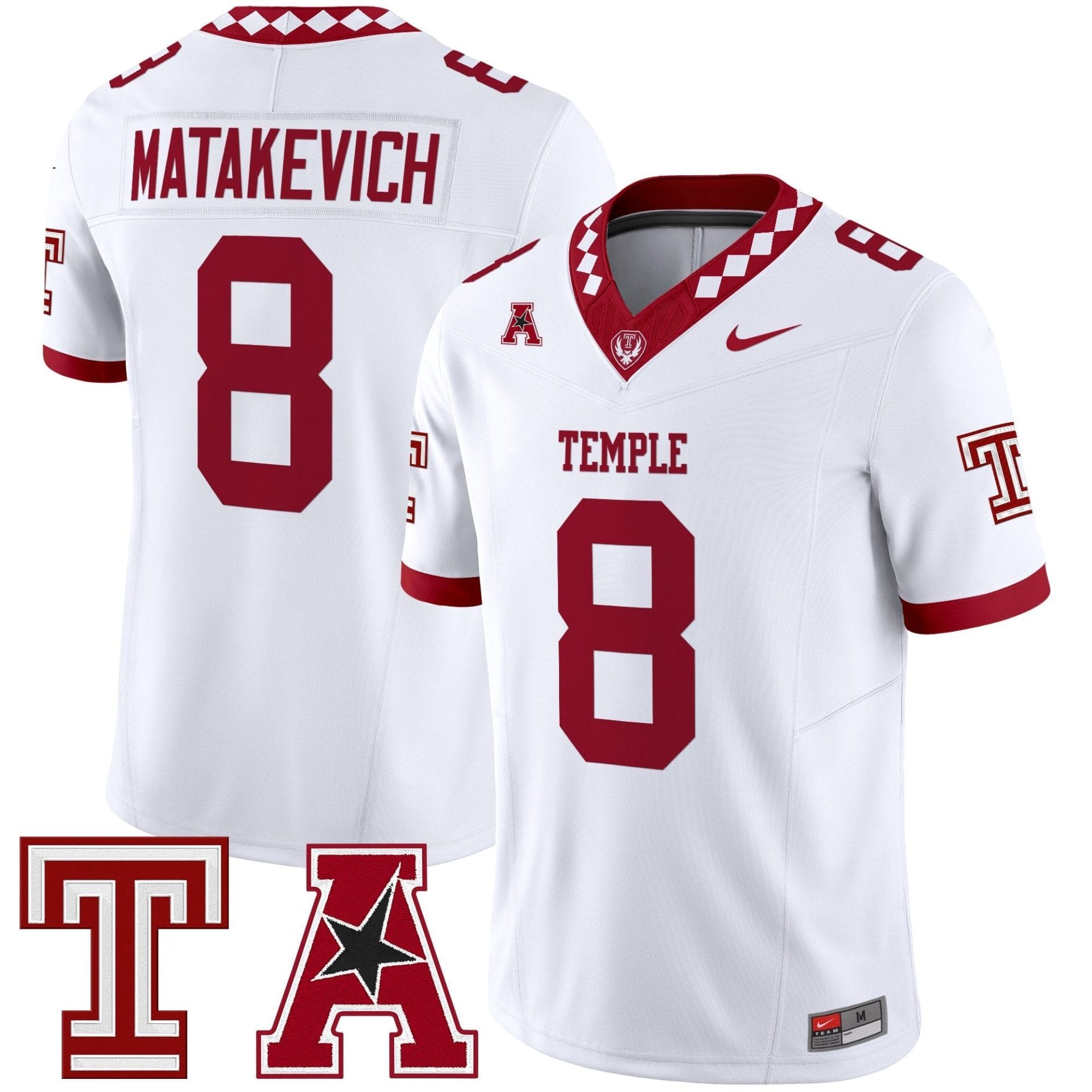 Men's Temple Owls 2025 Vapor Limited Jersey - All Stitched - Image 16