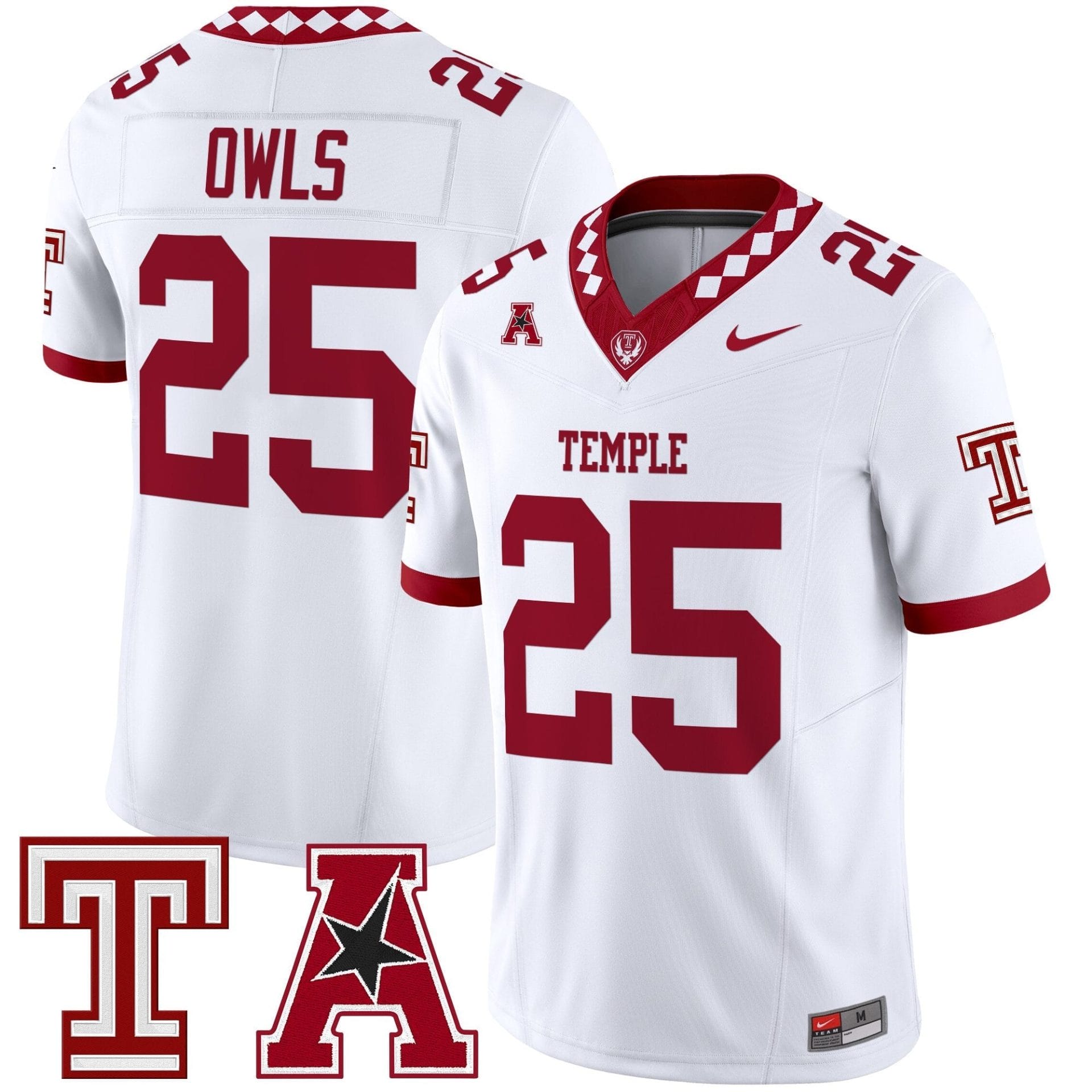 Men's Temple Owls 2025 Vapor Limited Jersey - All Stitched - Image 17