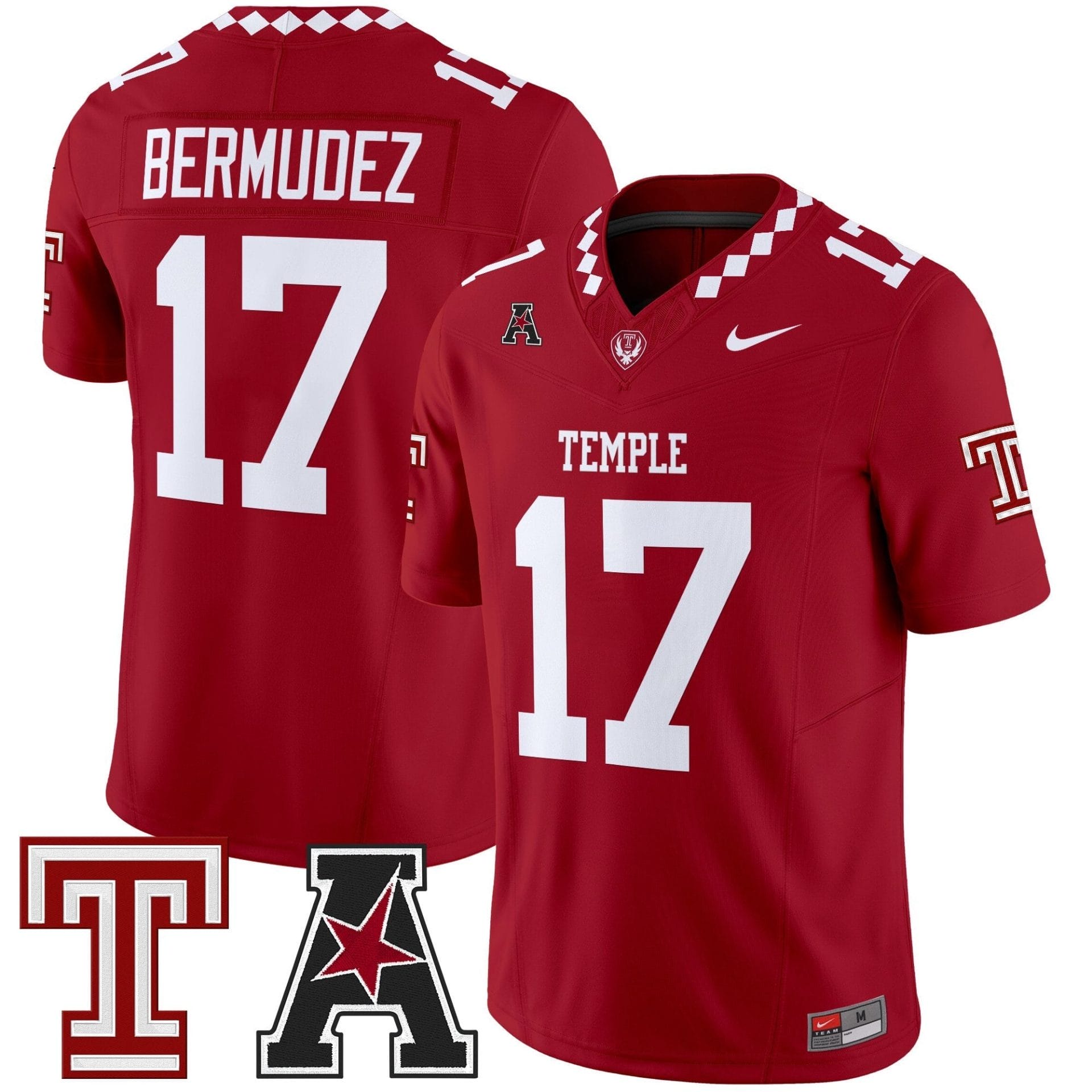 Men's Temple Owls 2025 Vapor Limited Jersey - All Stitched - Image 5