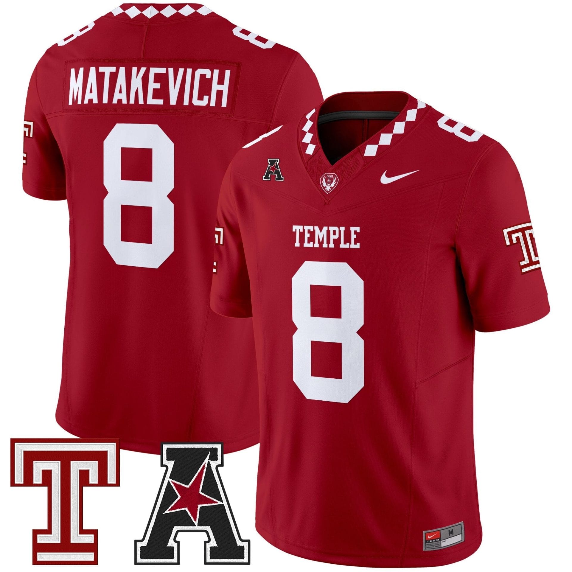 Men's Temple Owls 2025 Vapor Limited Jersey - All Stitched - Image 7
