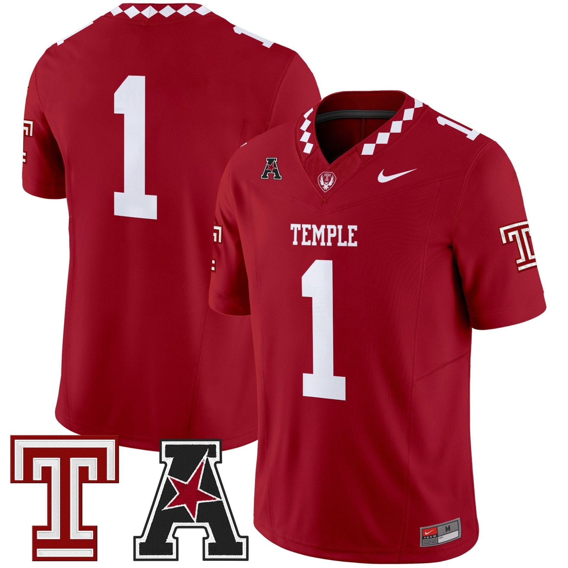 Men's Temple Owls 2025 Vapor Limited Jersey - All Stitched - Image 9