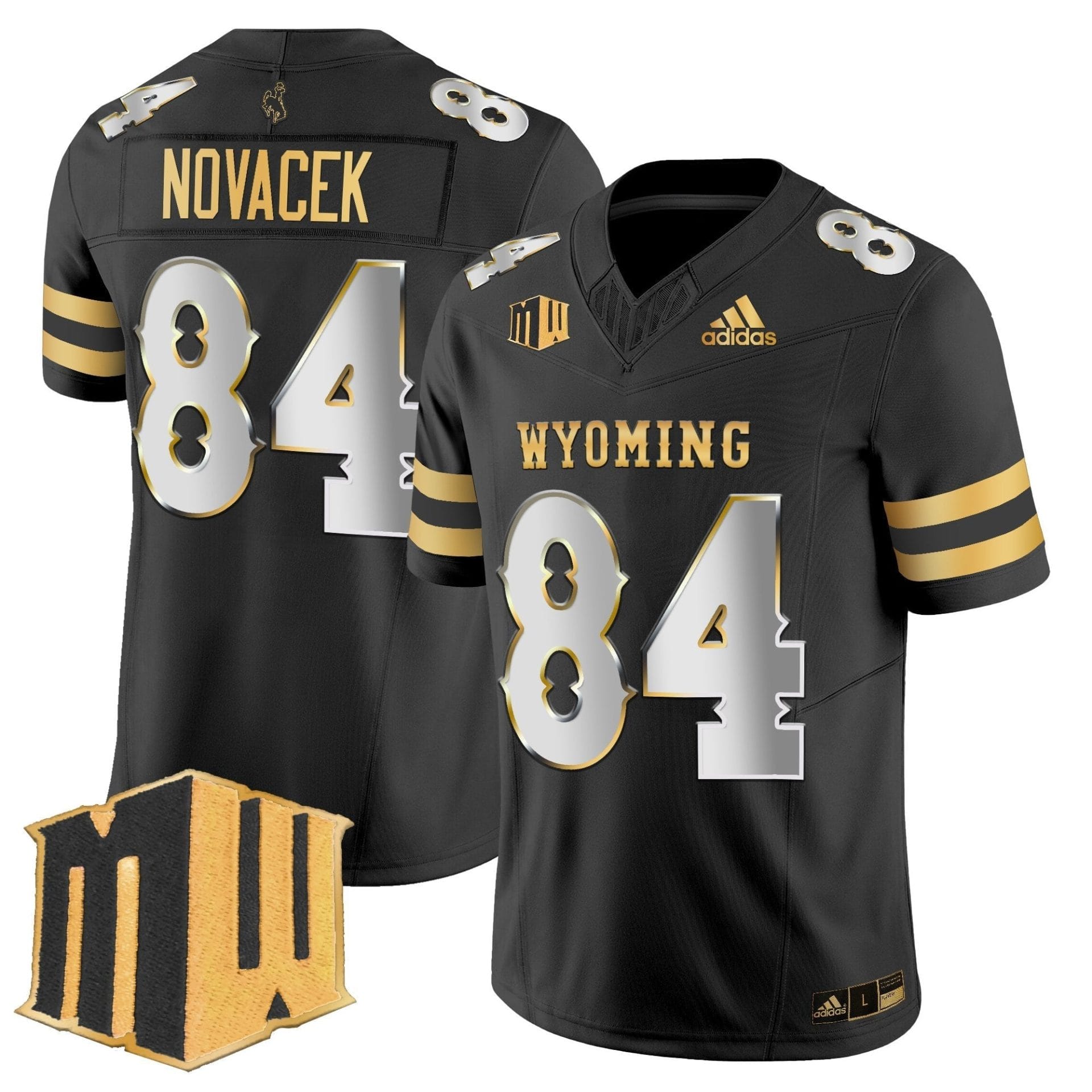 Men's Wyoming Cowboys 2025 Gold Vapor Limited Jersey - All Stitched - Image 25
