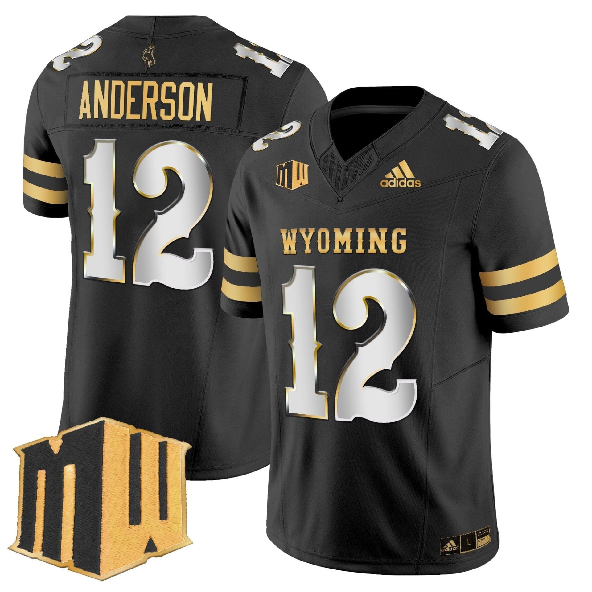 Men's Wyoming Cowboys 2025 Gold Vapor Limited Jersey - All Stitched - Image 21