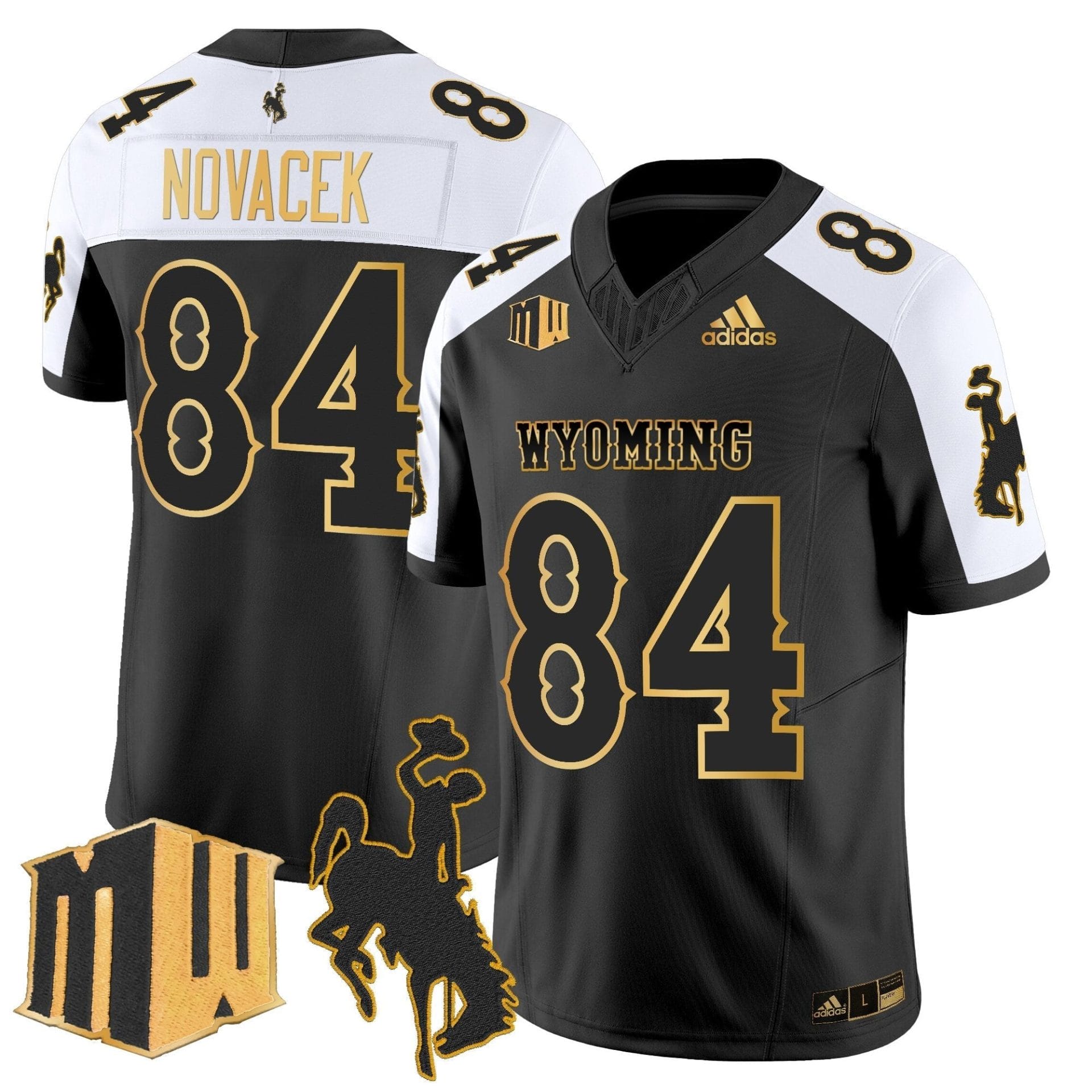 Men's Wyoming Cowboys 2025 Gold Vapor Limited Jersey - All Stitched - Image 34