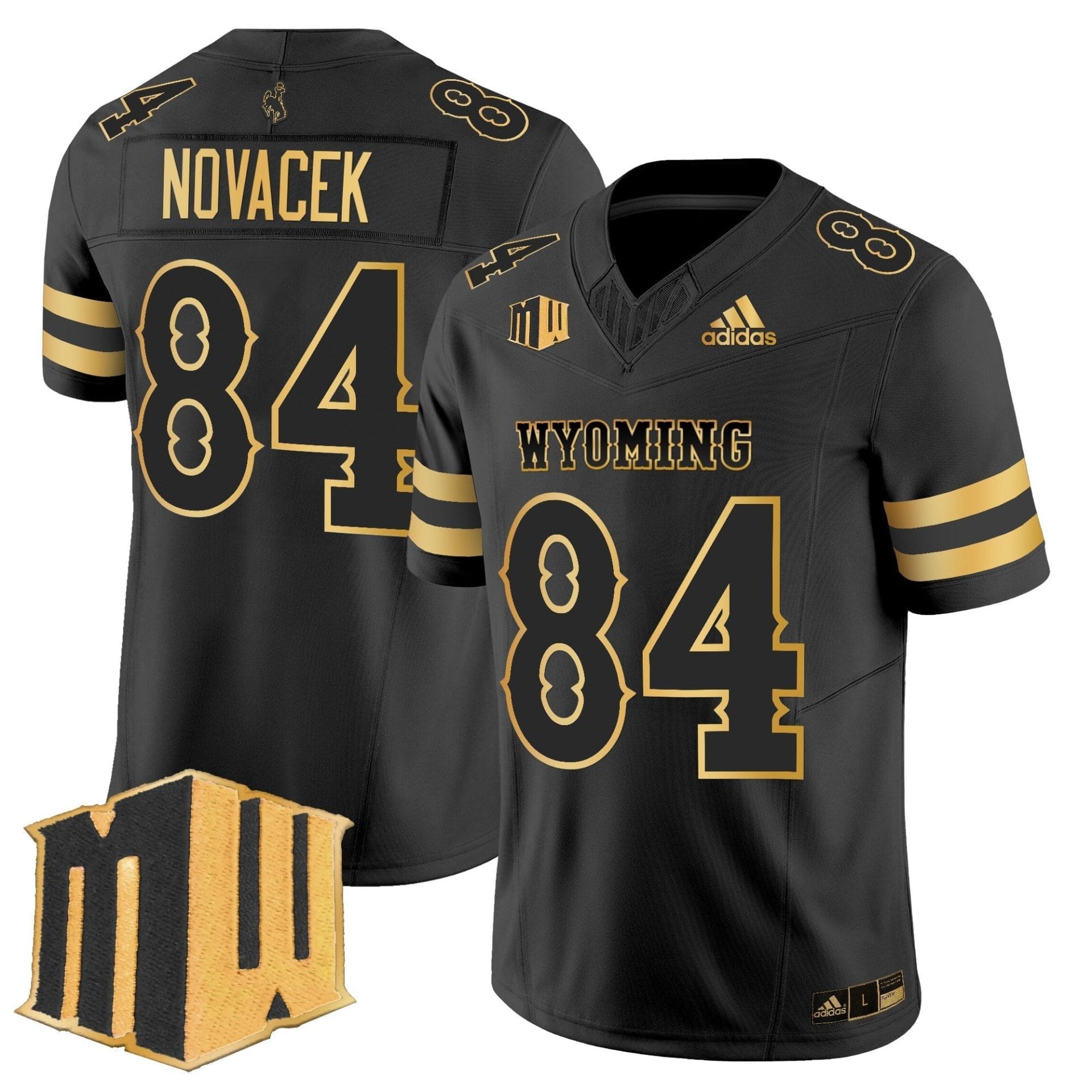 Men's Wyoming Cowboys 2025 Gold Vapor Limited Jersey - All Stitched - Image 7