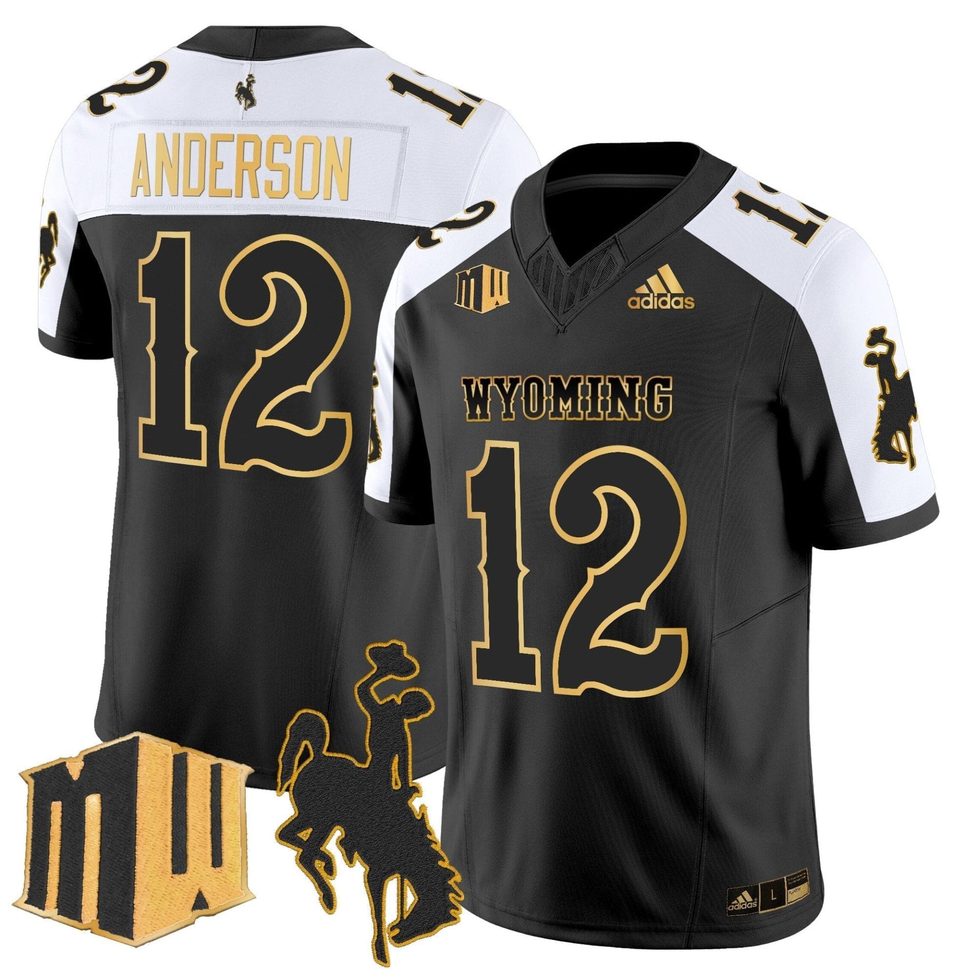 Men's Wyoming Cowboys 2025 Gold Vapor Limited Jersey - All Stitched - Image 30