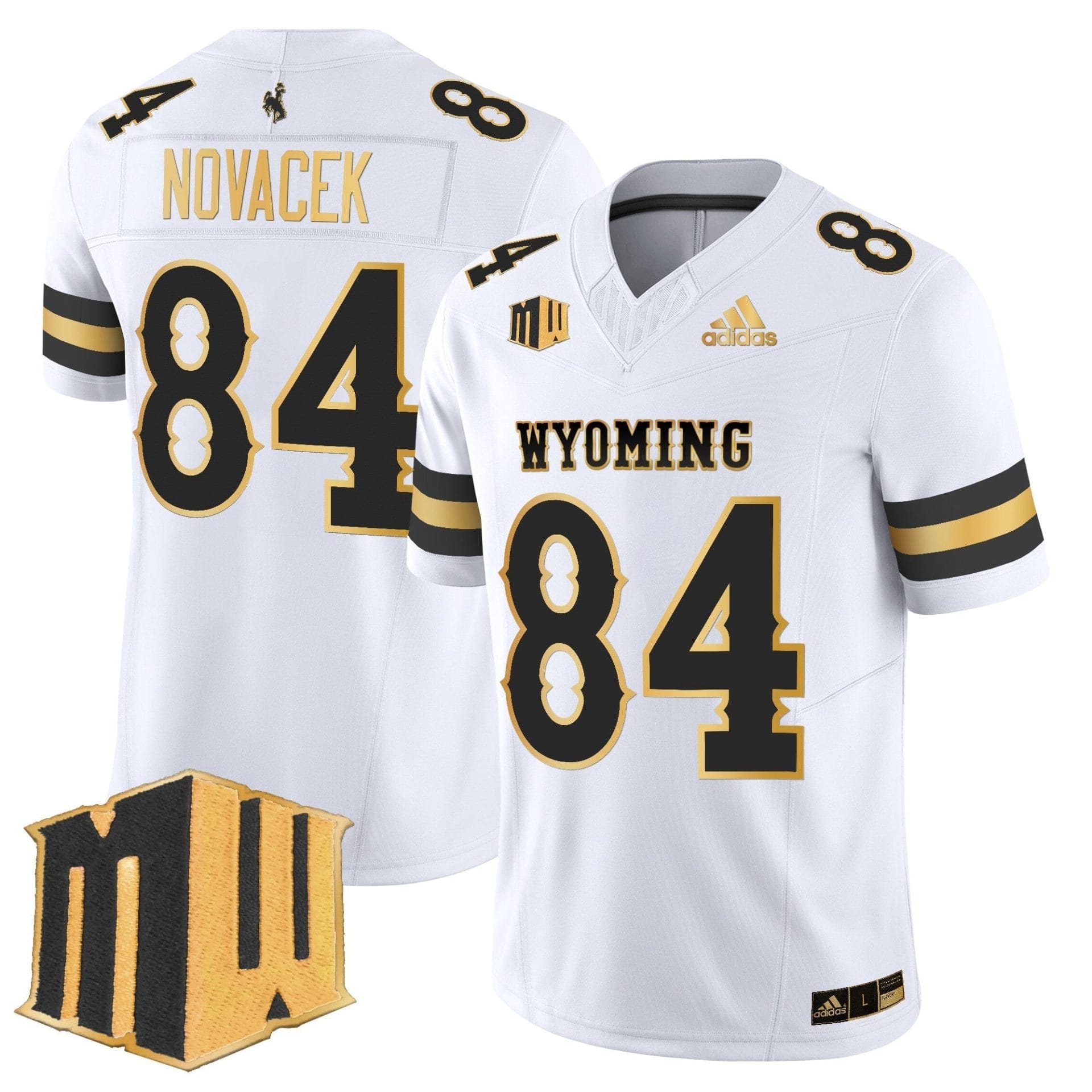 Men's Wyoming Cowboys 2025 Gold Vapor Limited Jersey - All Stitched - Image 16