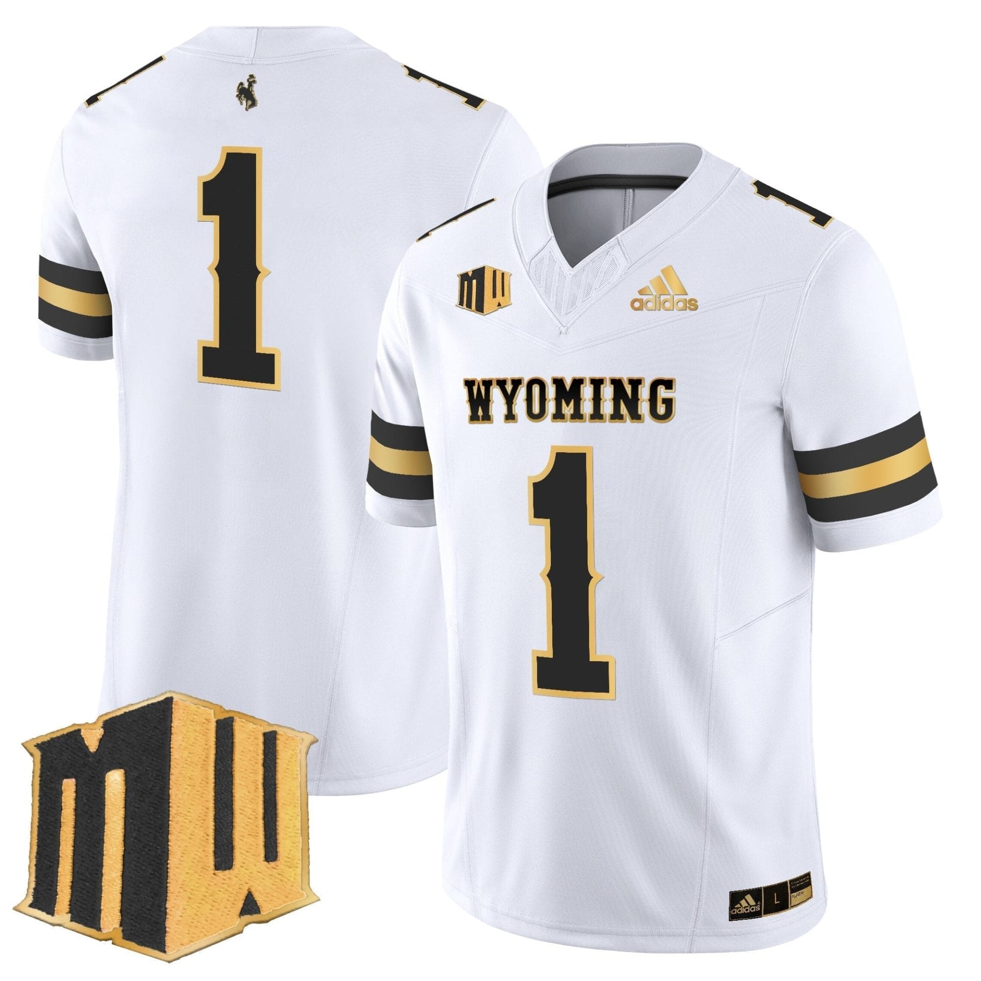 Men's Wyoming Cowboys 2025 Gold Vapor Limited Jersey - All Stitched - Image 18