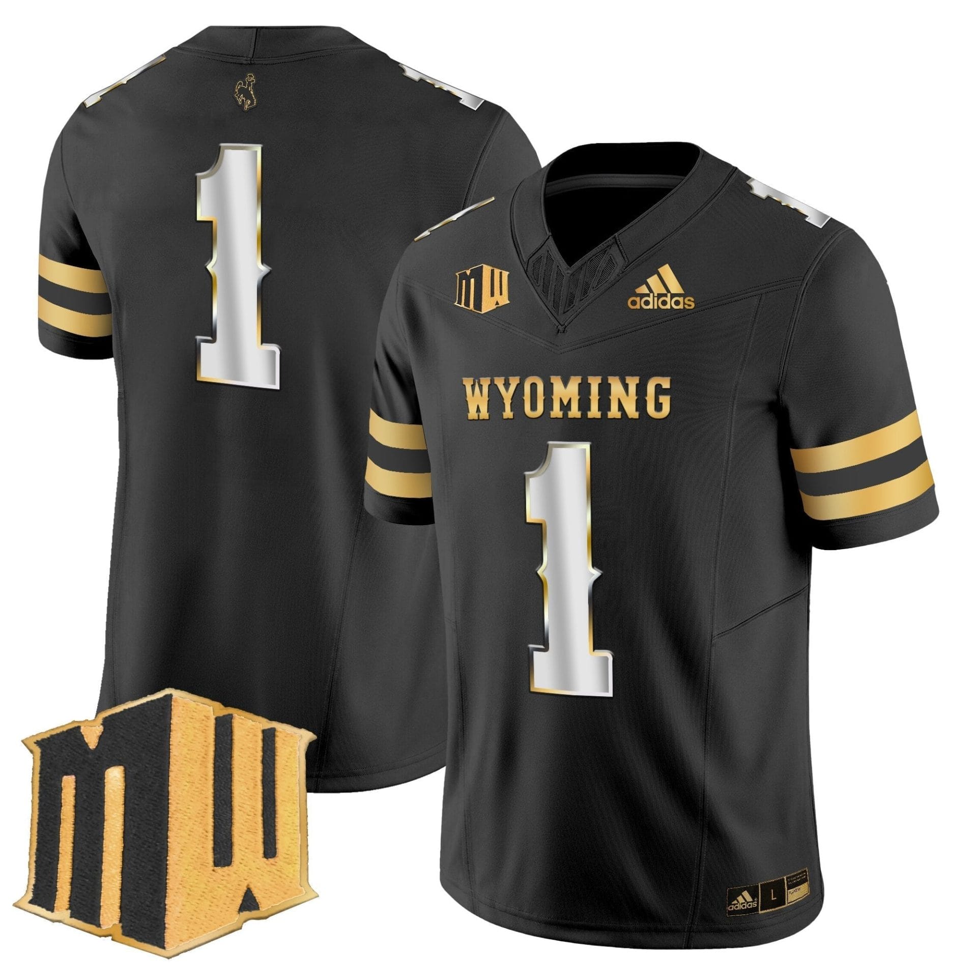 Men's Wyoming Cowboys 2025 Gold Vapor Limited Jersey - All Stitched - Image 27