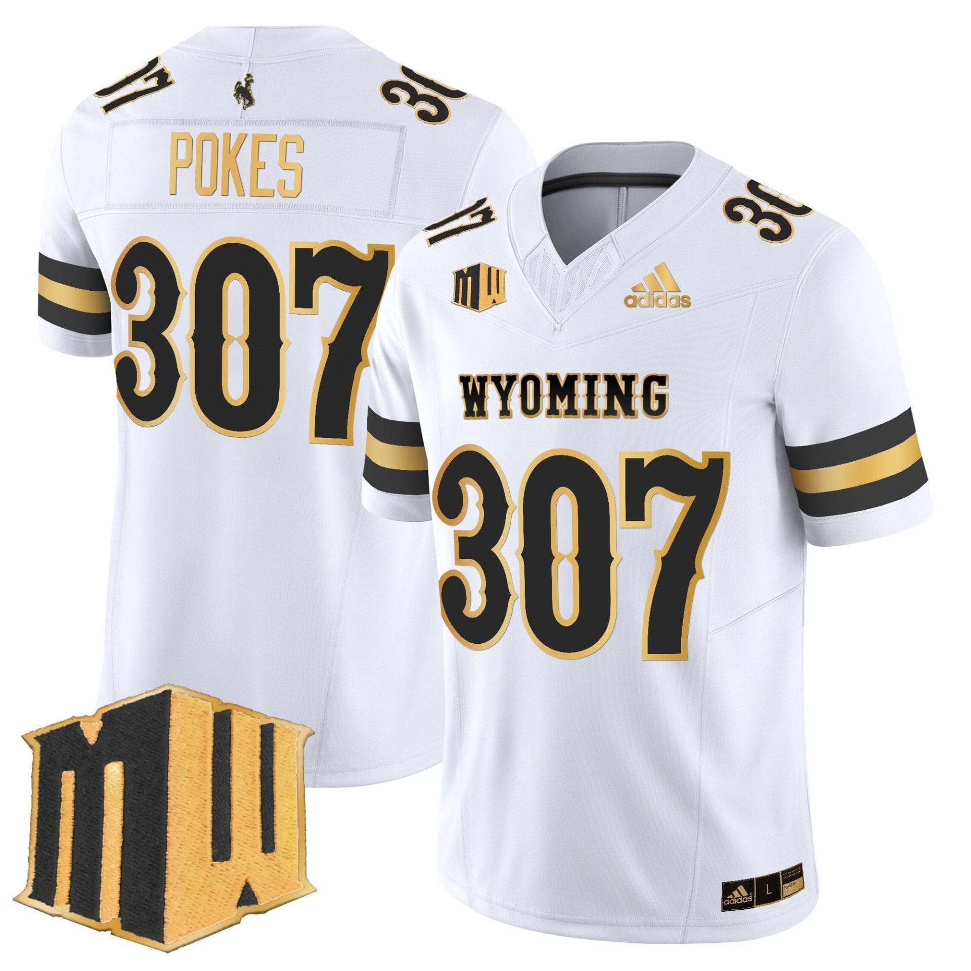 Men's Wyoming Cowboys 2025 Gold Vapor Limited Jersey - All Stitched - Image 11