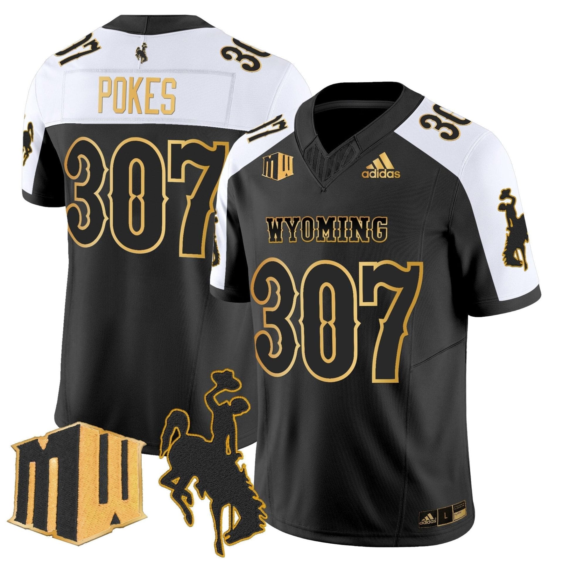 Men's Wyoming Cowboys 2025 Gold Vapor Limited Jersey - All Stitched - Image 29