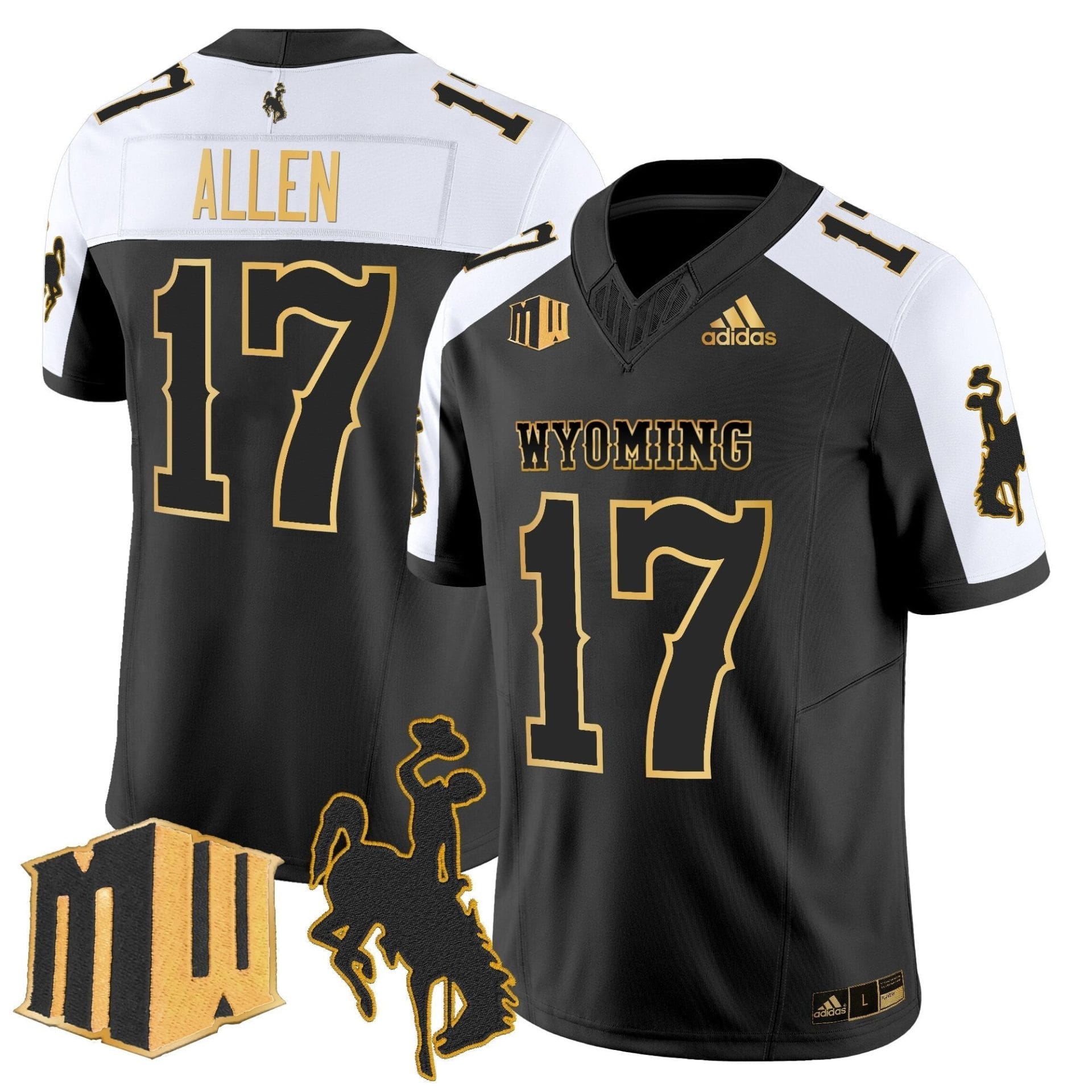 Men's Wyoming Cowboys 2025 Gold Vapor Limited Jersey - All Stitched - Image 28