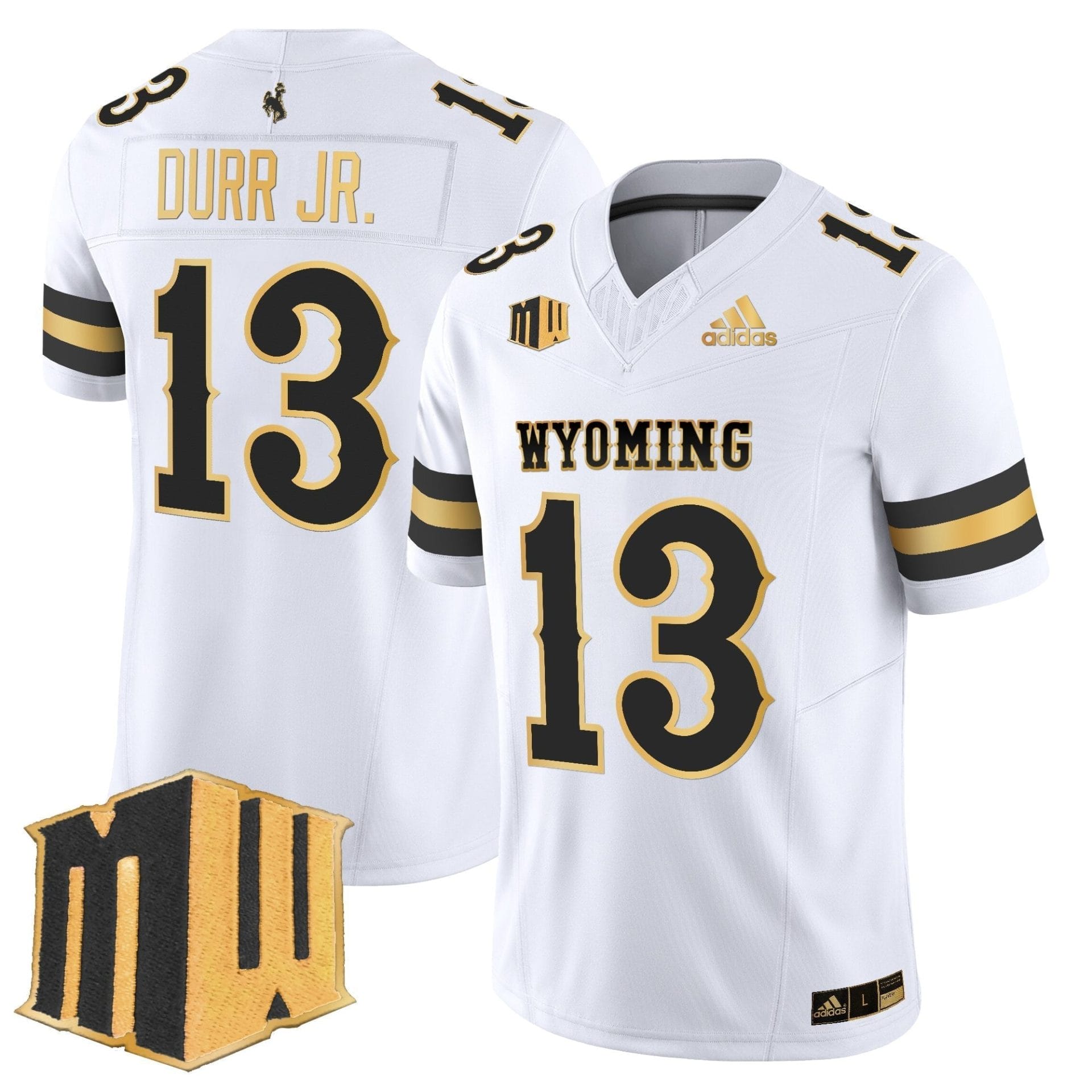 Men's Wyoming Cowboys 2025 Gold Vapor Limited Jersey - All Stitched - Image 14