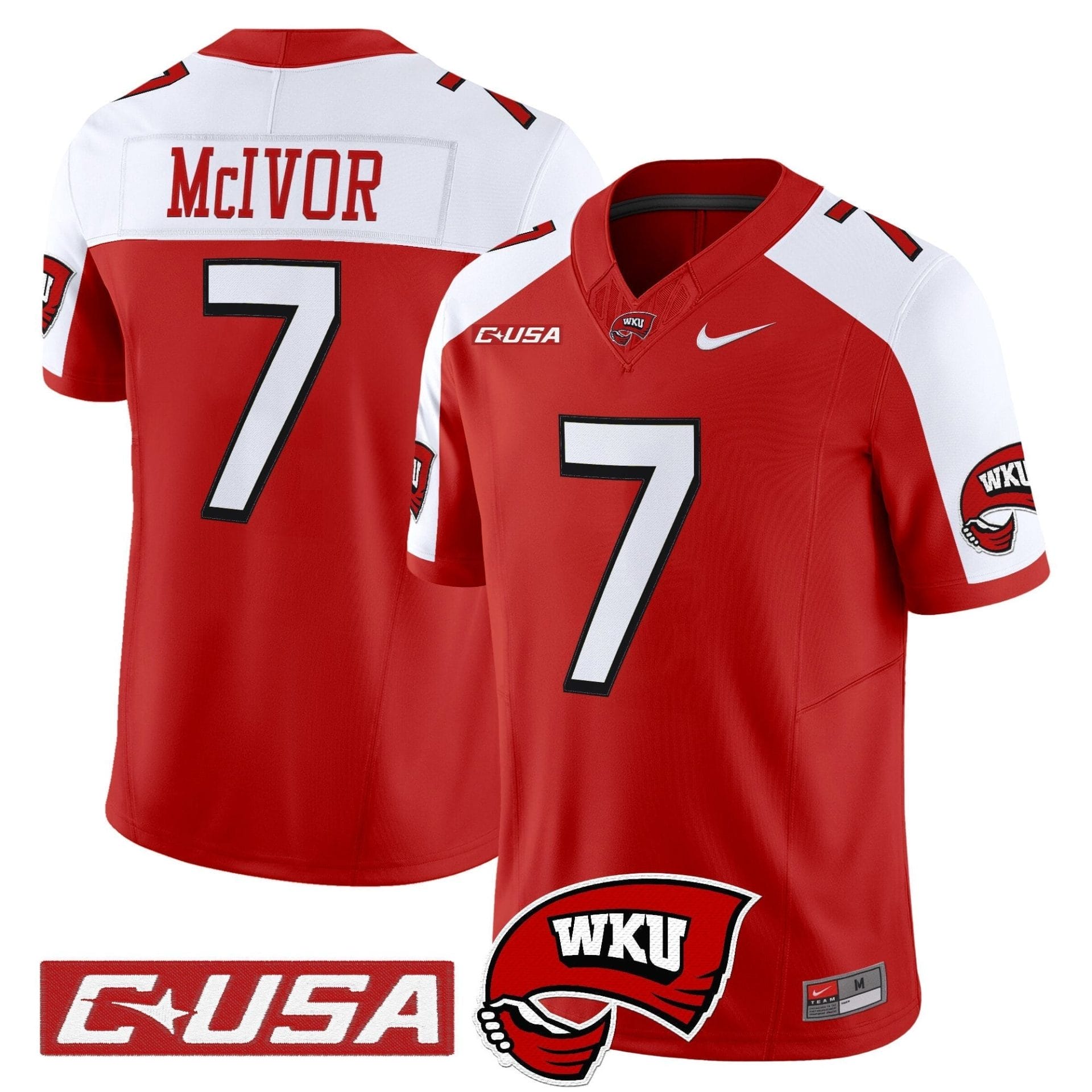 Men's Western Kentucky Hilltoppers 2025 Vapor Limited Jersey - All Stitched - Image 25