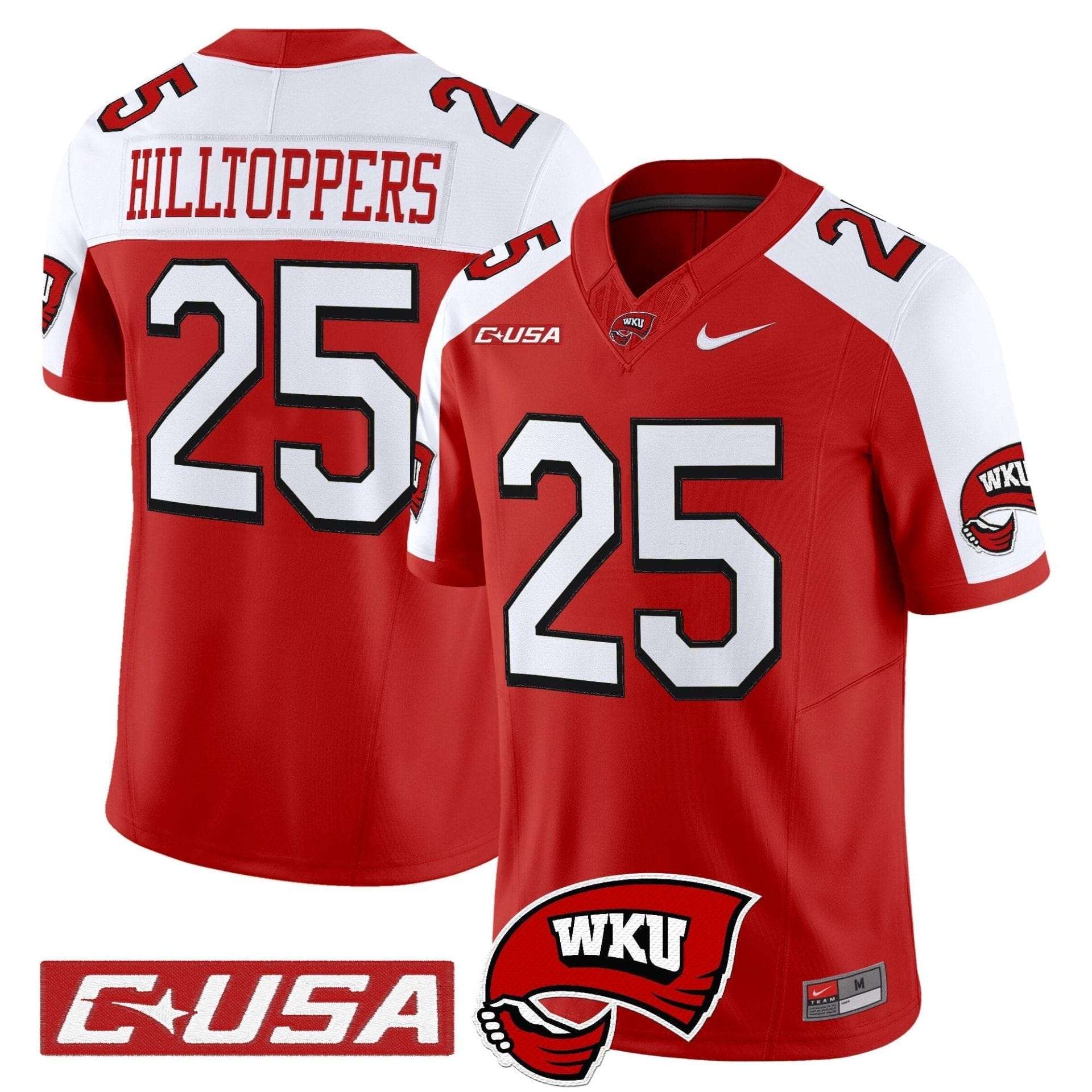 Men's Western Kentucky Hilltoppers 2025 Vapor Limited Jersey - All Stitched - Image 31