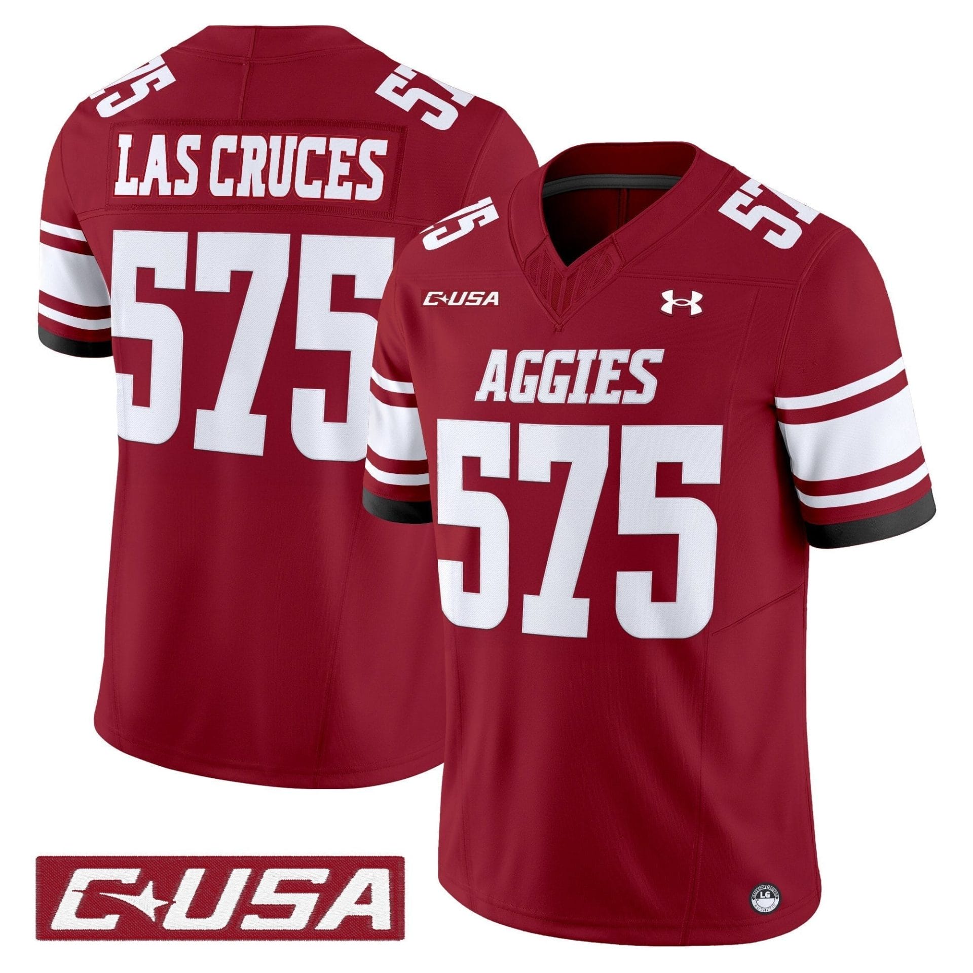 Alternative view of Men's New Mexico State Aggies 2025 Vapor Limited Jersey - All Stitched