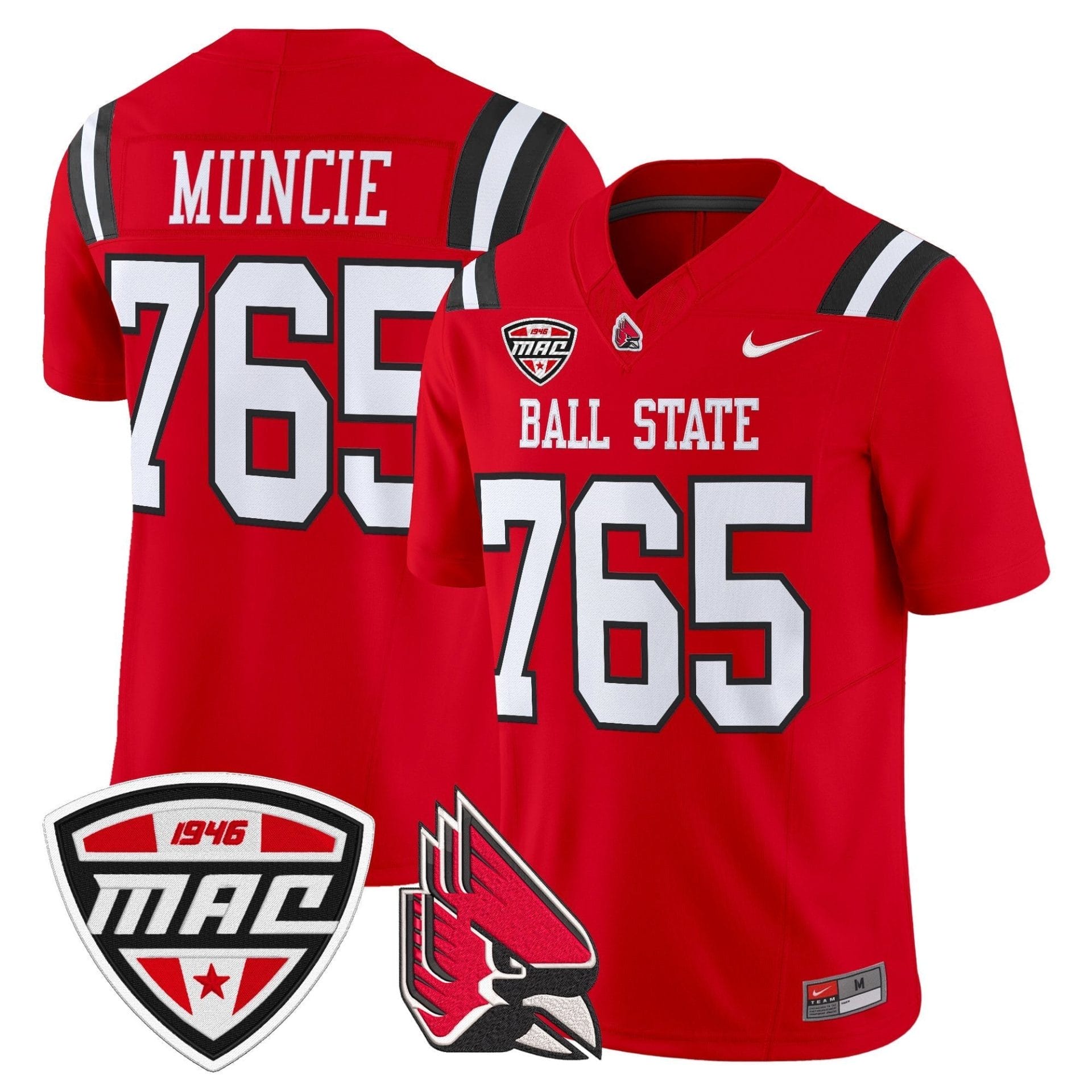 Alternative view of Men's Ball State Cardinals 2025 Vapor Limited Jersey - All Stitched