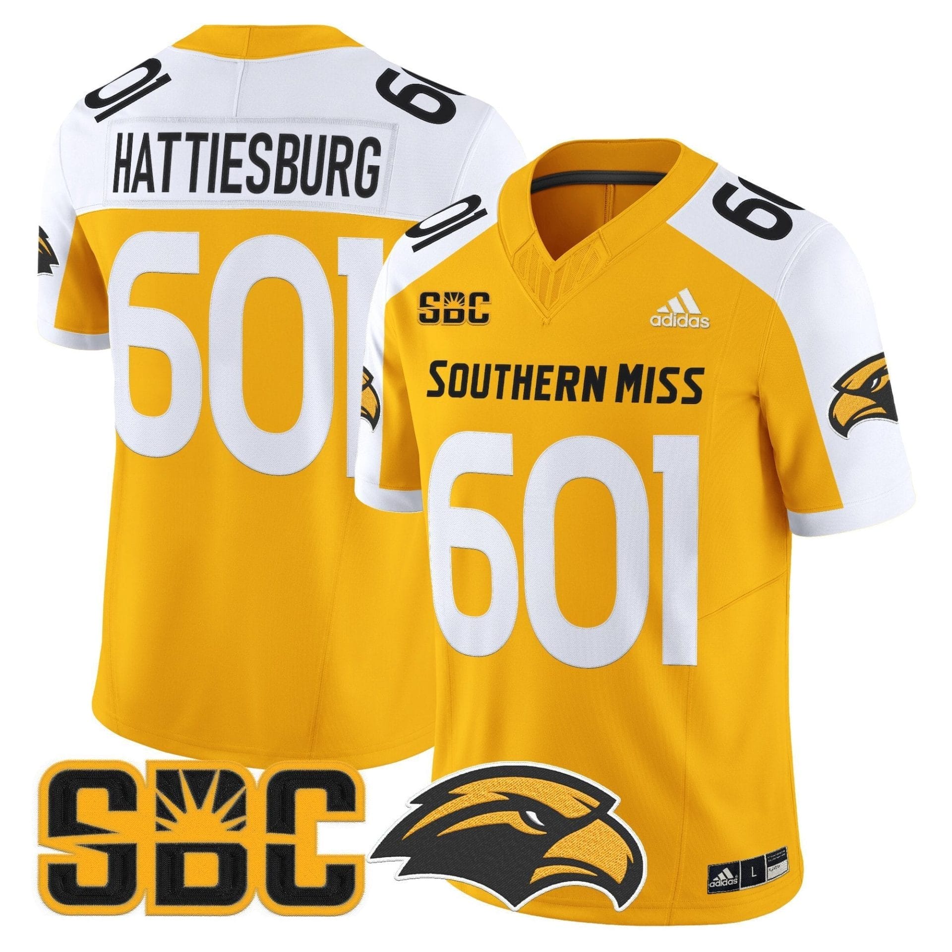 Men's Southern Miss Golden Eagles 2025 Vapor Limited Jersey - All Stitched - Image 33