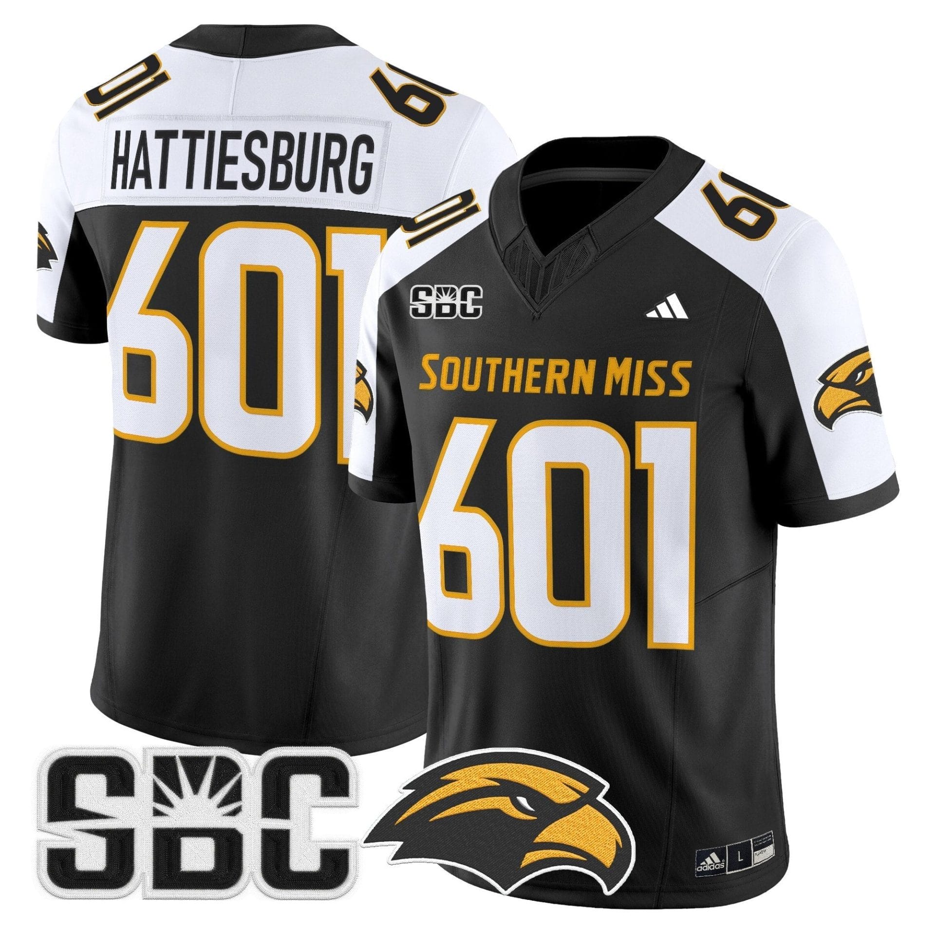 Men's Southern Miss Golden Eagles 2025 Vapor Limited Jersey - All Stitched - Image 25